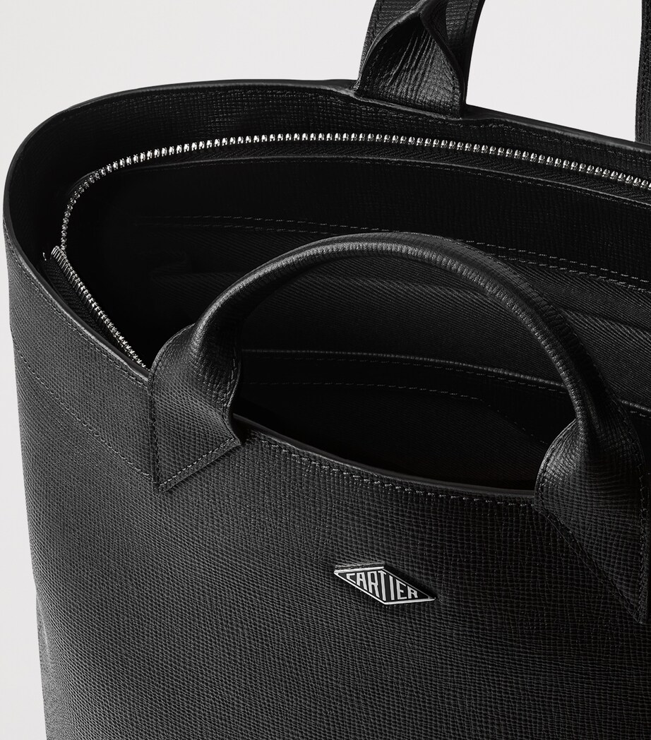 Cartier Leather Losange Backpack Black Image 6