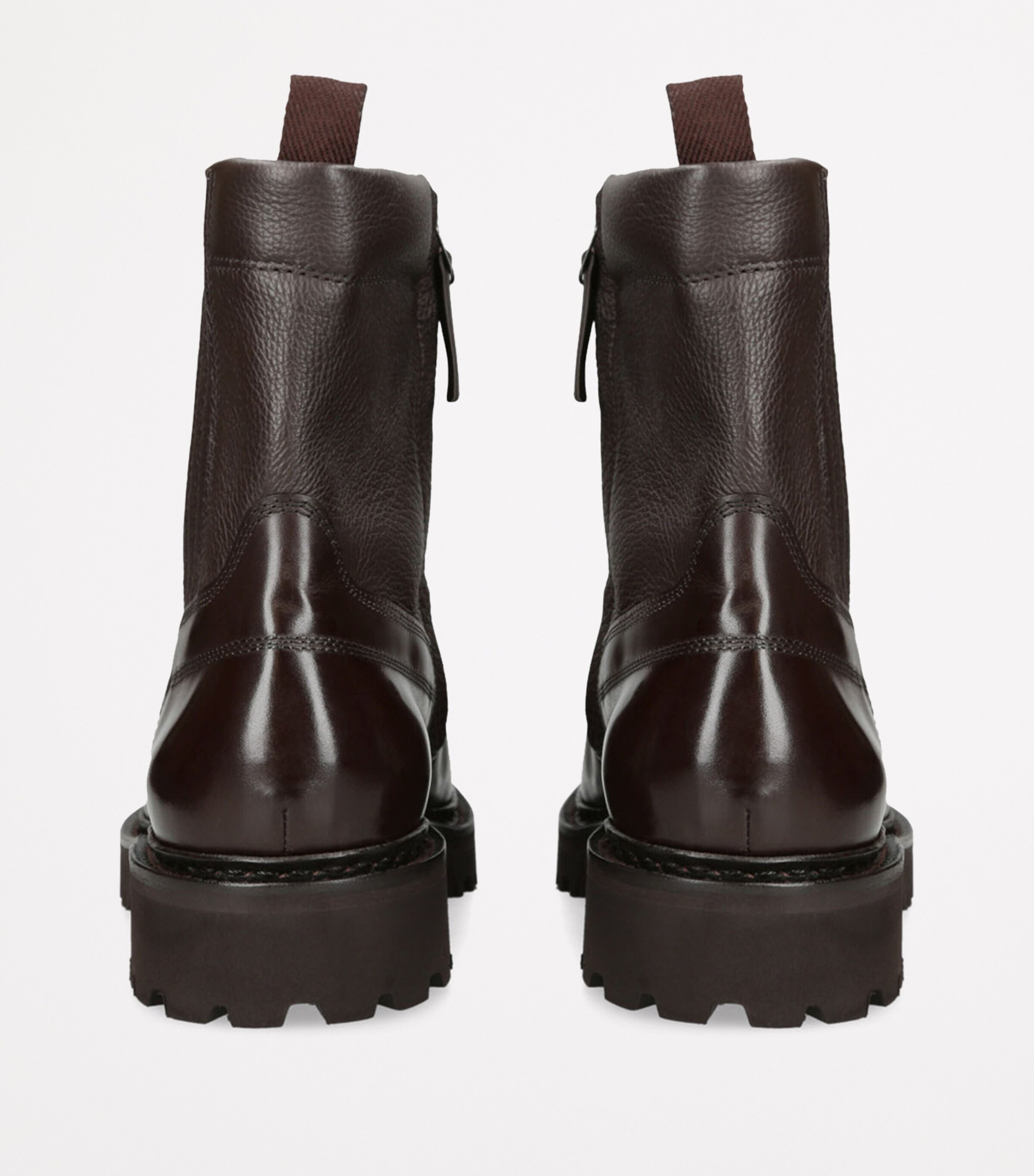 John Lobb Leather Ridge Ankle Boots Dark Brown Image 2