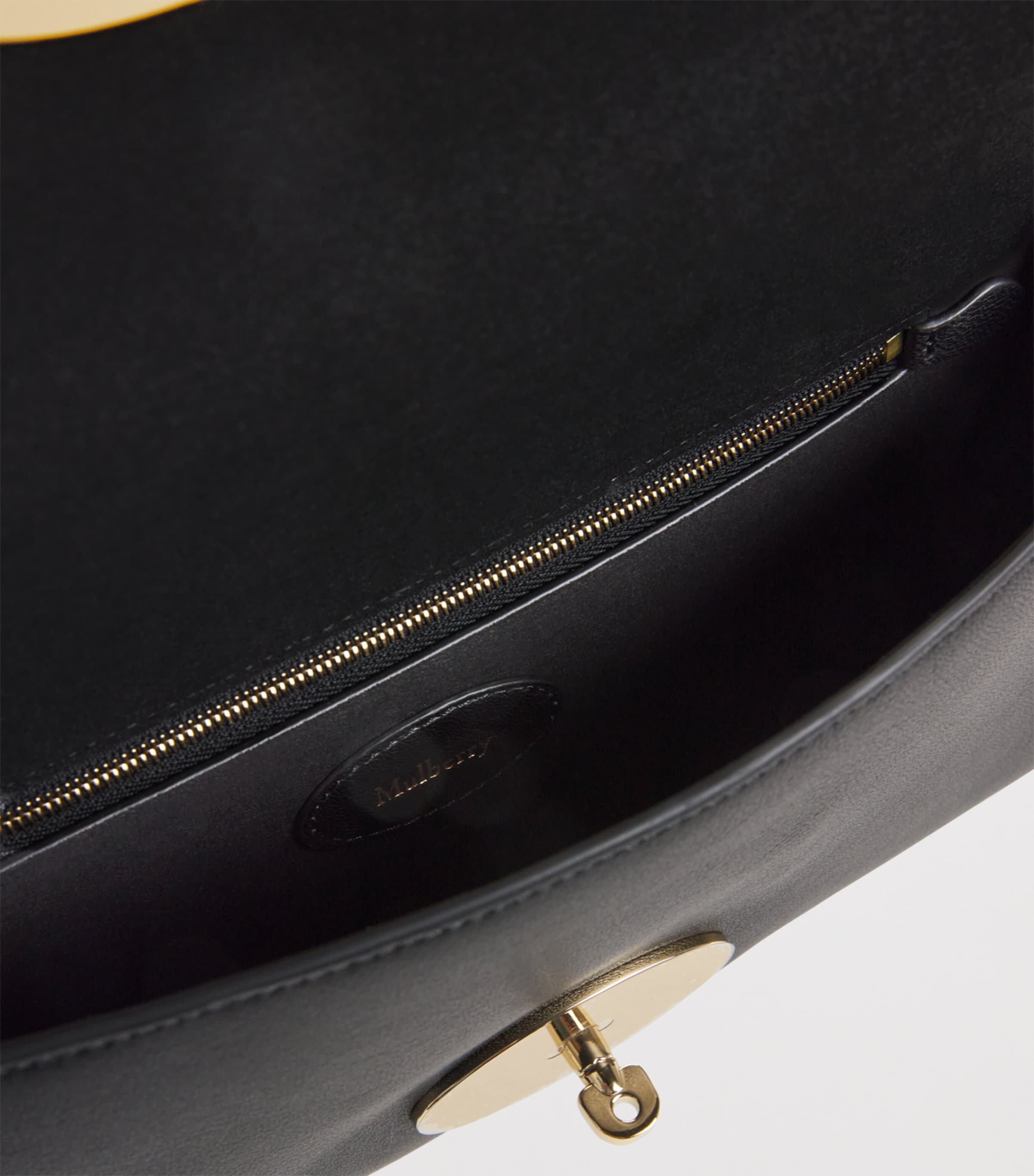 Mulberry Leather Lily Clutch Bag Black Image 5