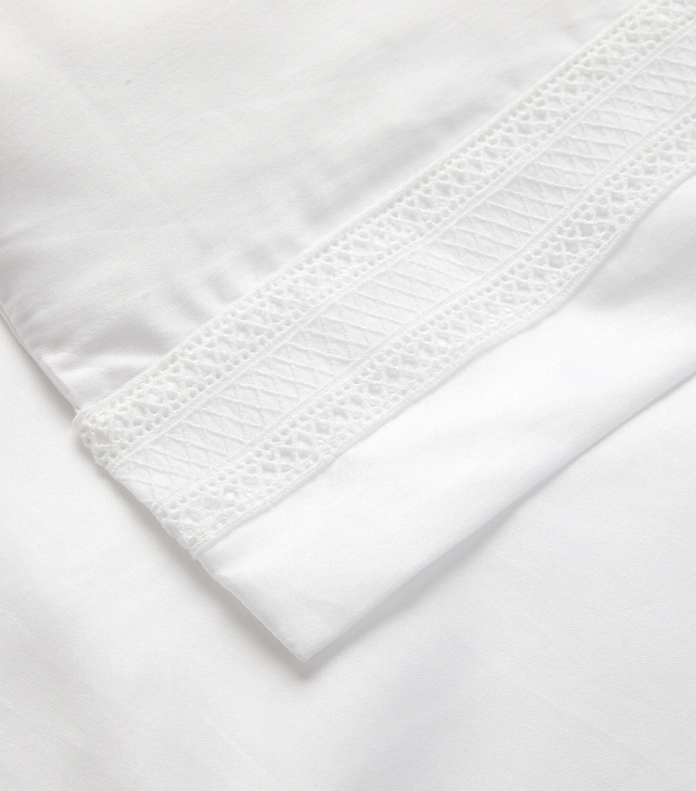 Ralph Lauren Home Cotton Sateen Alistair Single Duvet Cover (140cm x 200cm) White Image 3