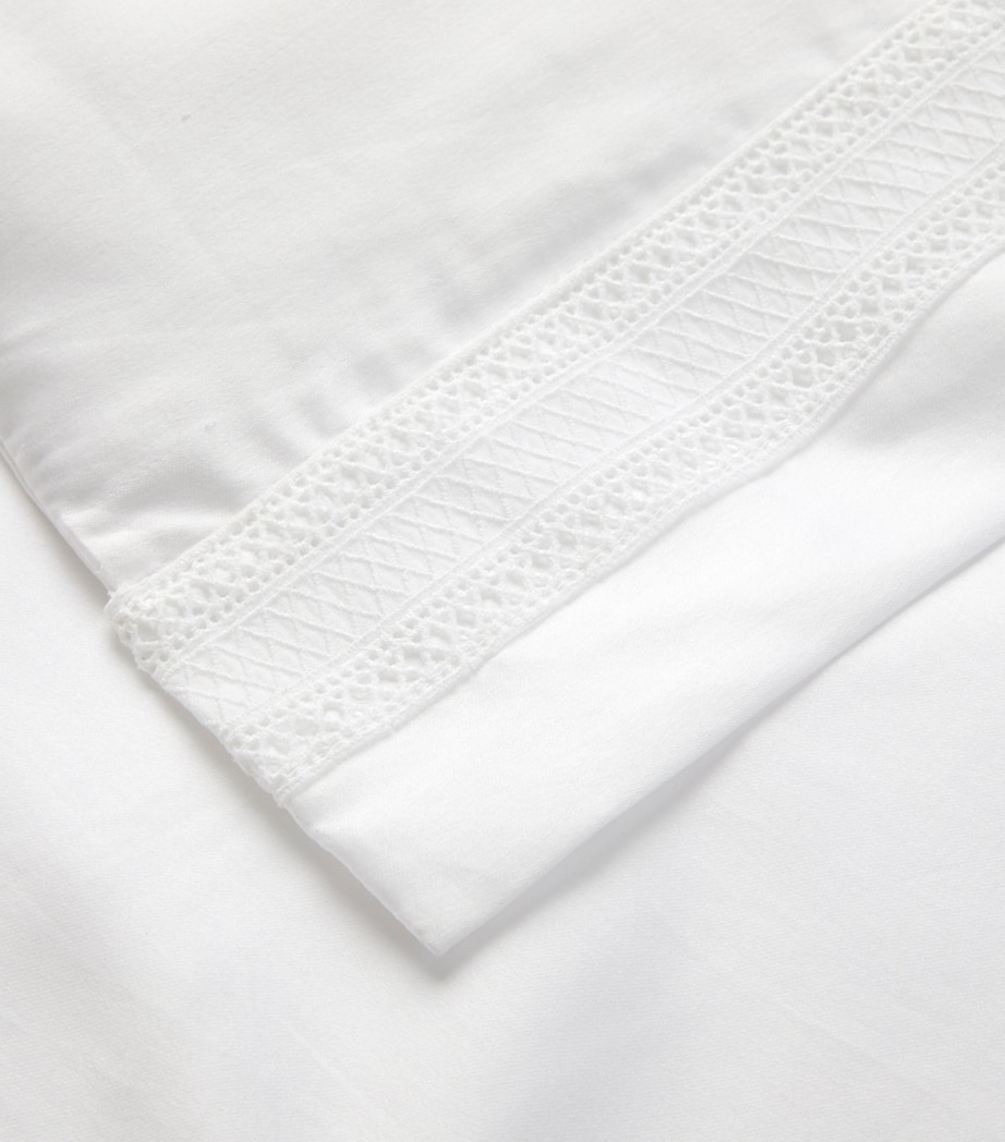 Ralph Lauren Home Cotton Sateen Alistair Single Duvet Cover (140cm x 200cm) White Image 3