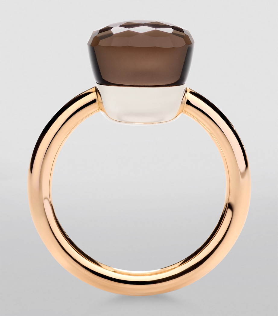 Mixed Gold and Smoky Quartz Nudo Classic Ring 000QF Image 3
