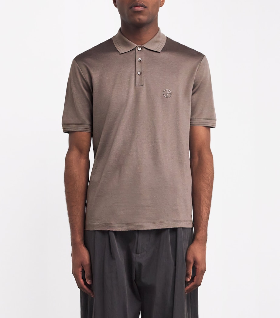 Cotton Logo Polo Shirt U6125 Image 3