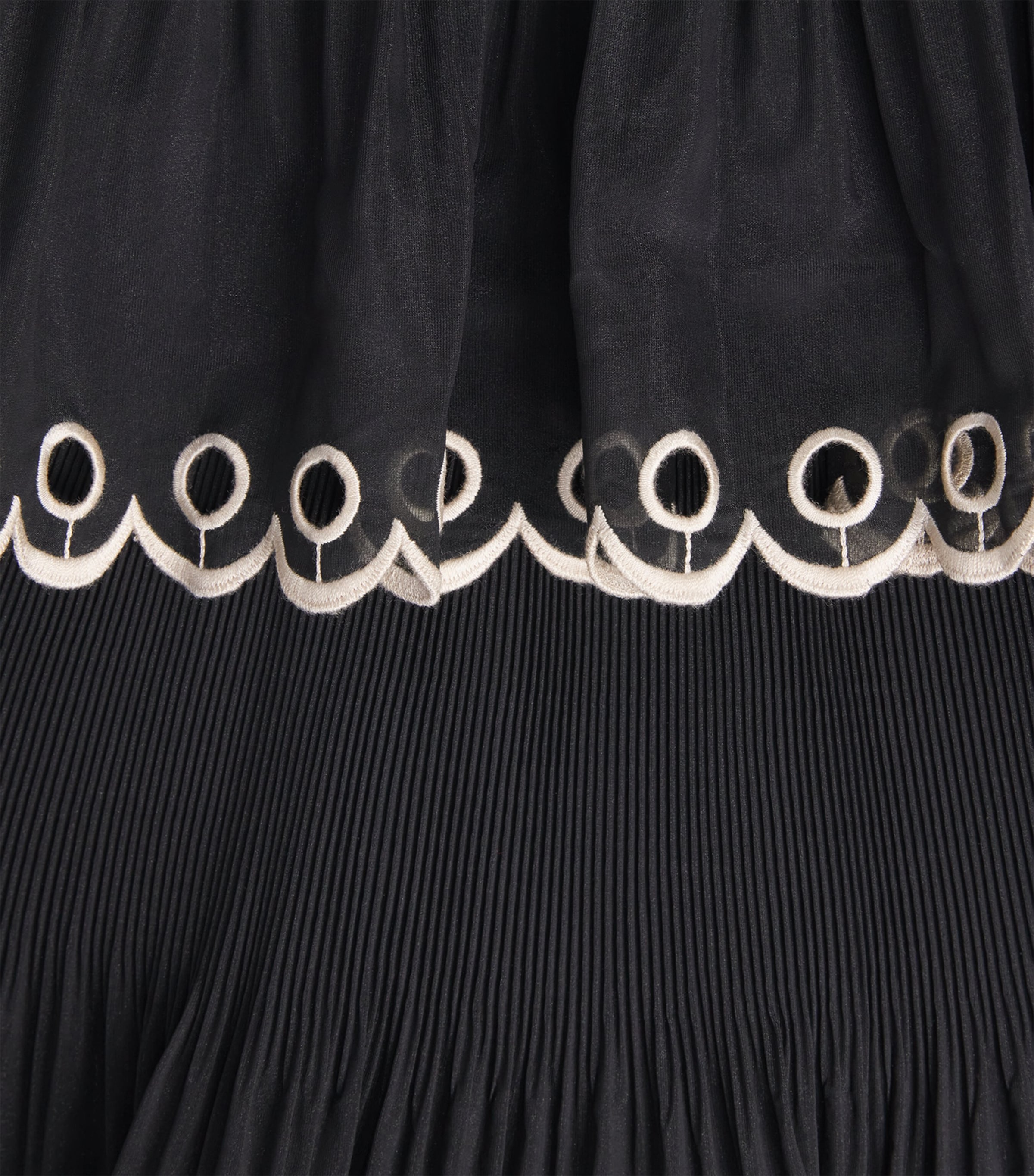 Georgette Tiered Midi Dress BLK BLACK Image 5