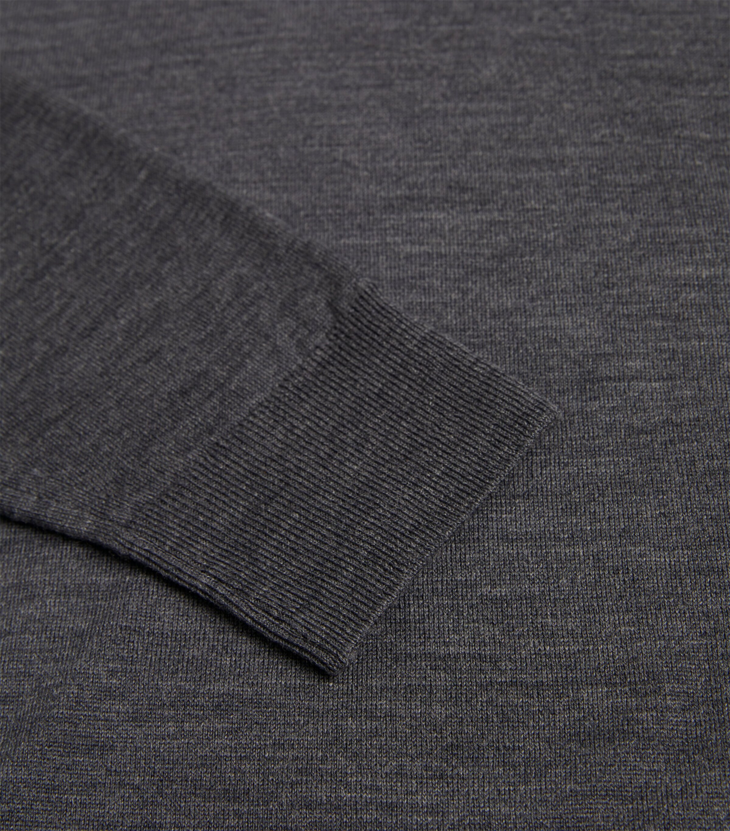 Merino Wool Lundy Sweater CHARCOAL Image 6