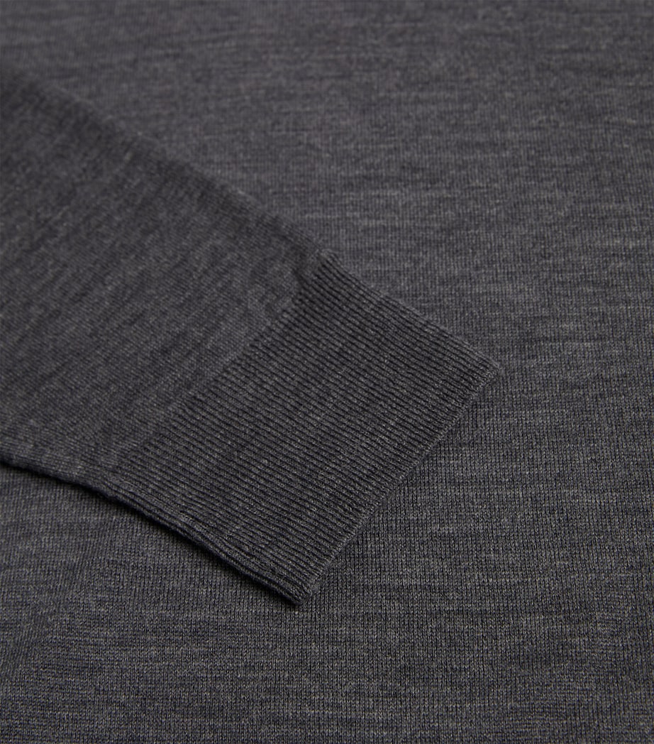 Merino Wool Lundy Sweater CHARCOAL Image 6