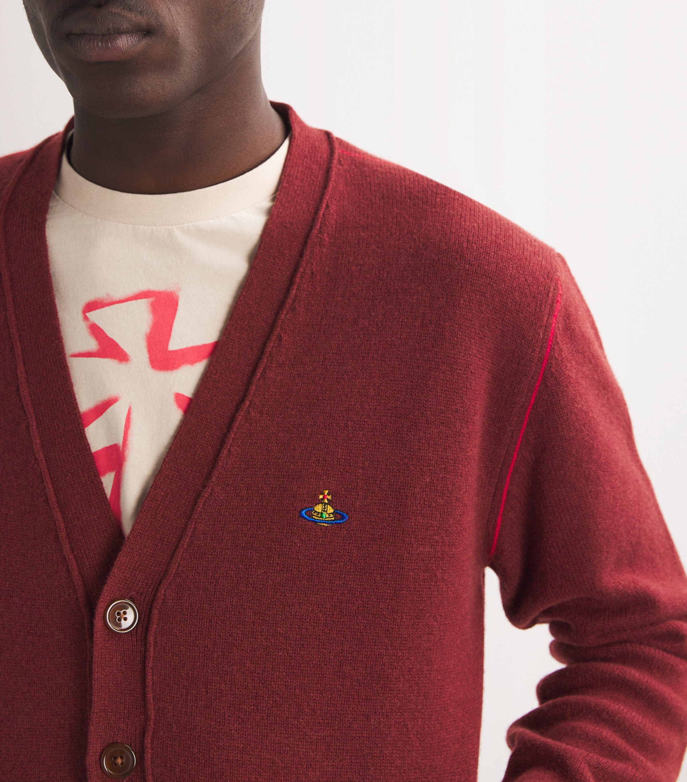 Vivienne Westwood Red Wool-Cashmere Alex Cardigan | Harrods US