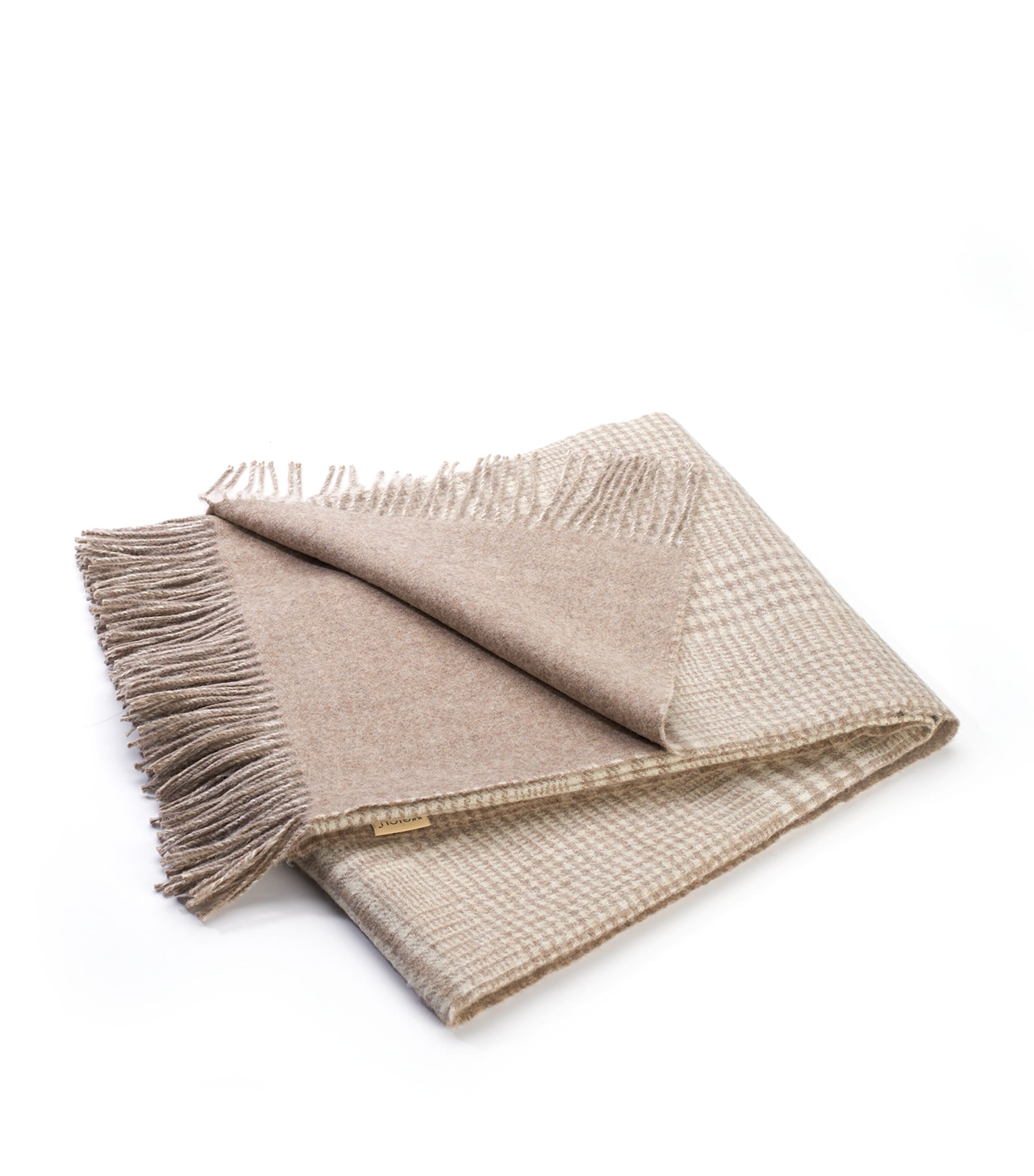 Weich Plaid Matea Throw (200cm x 150 cm) Taupe Image 1