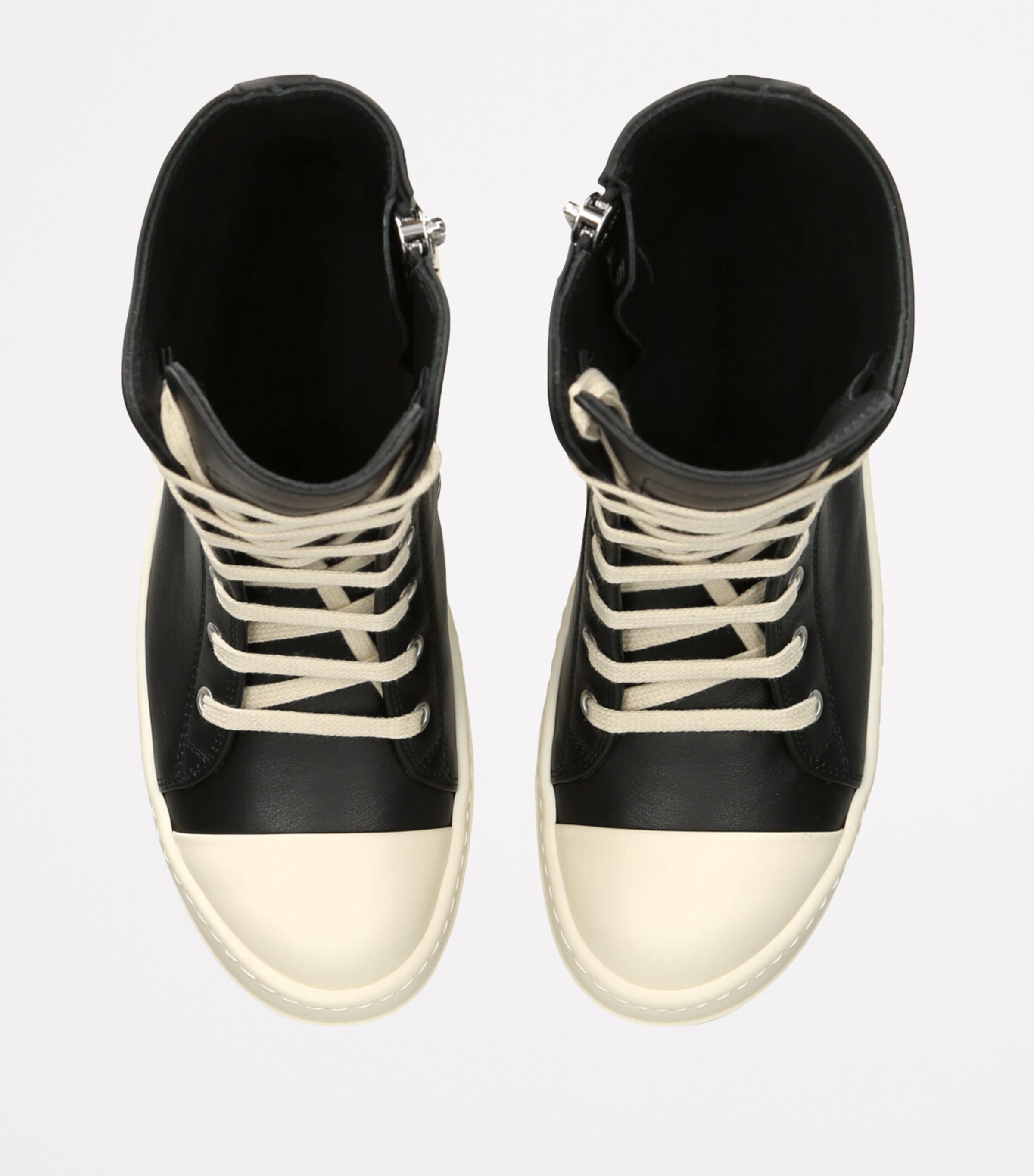 Rick Owens Leather Porterville High-Top Sneakers | Harrods US