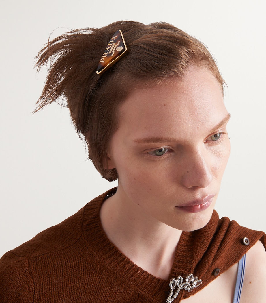 Triangle Logo Hair Clip F03U2 Image 2