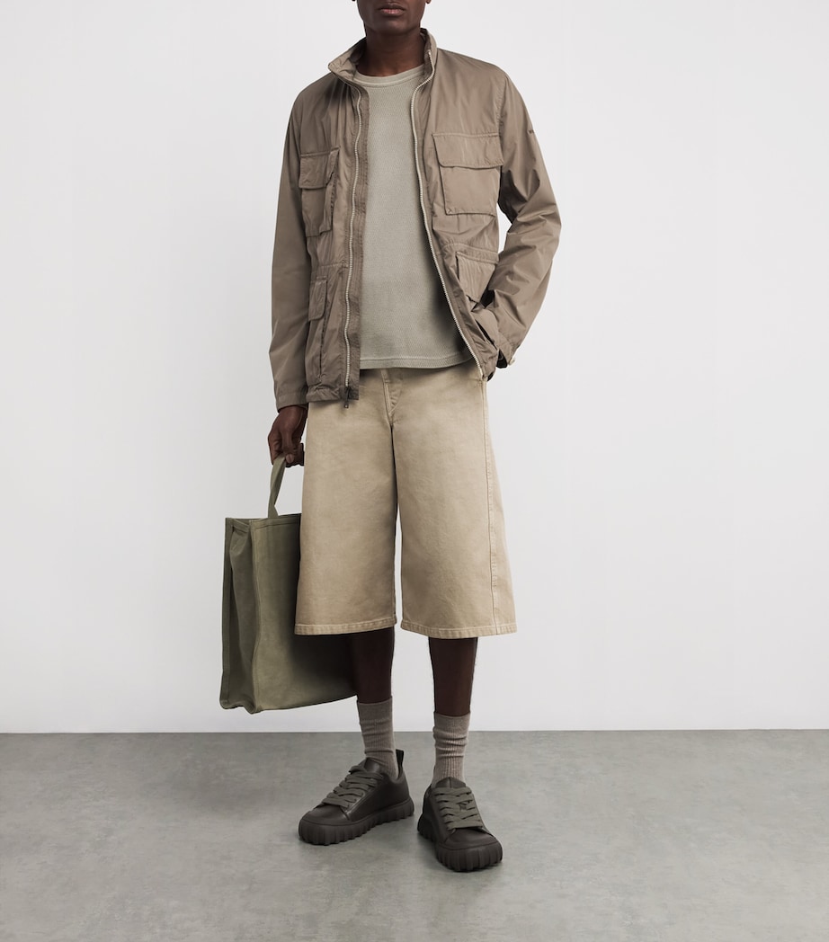 Woolrich Mens Garment-Dyed Field Jacket White Pepper Image 2