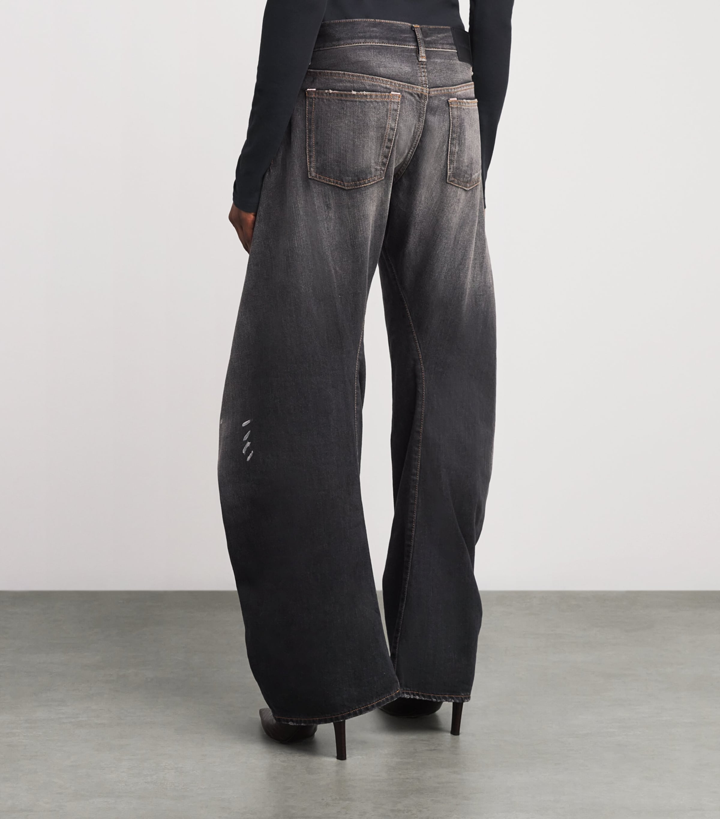 2006F Wide-Leg Jeans BLACK Image 4