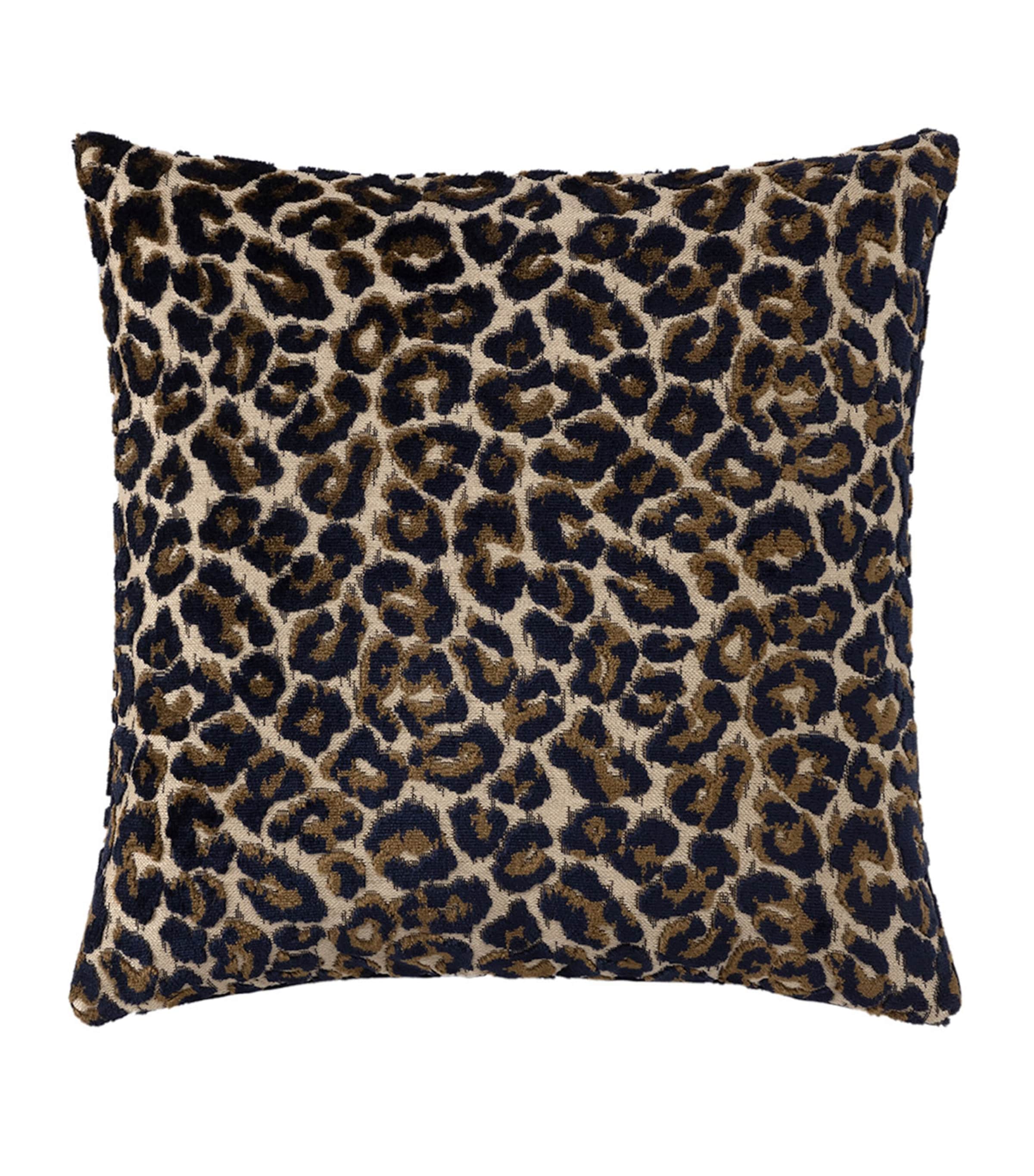 Yves Delorme Leopard Jacquard Cushion Cover In Animal Print