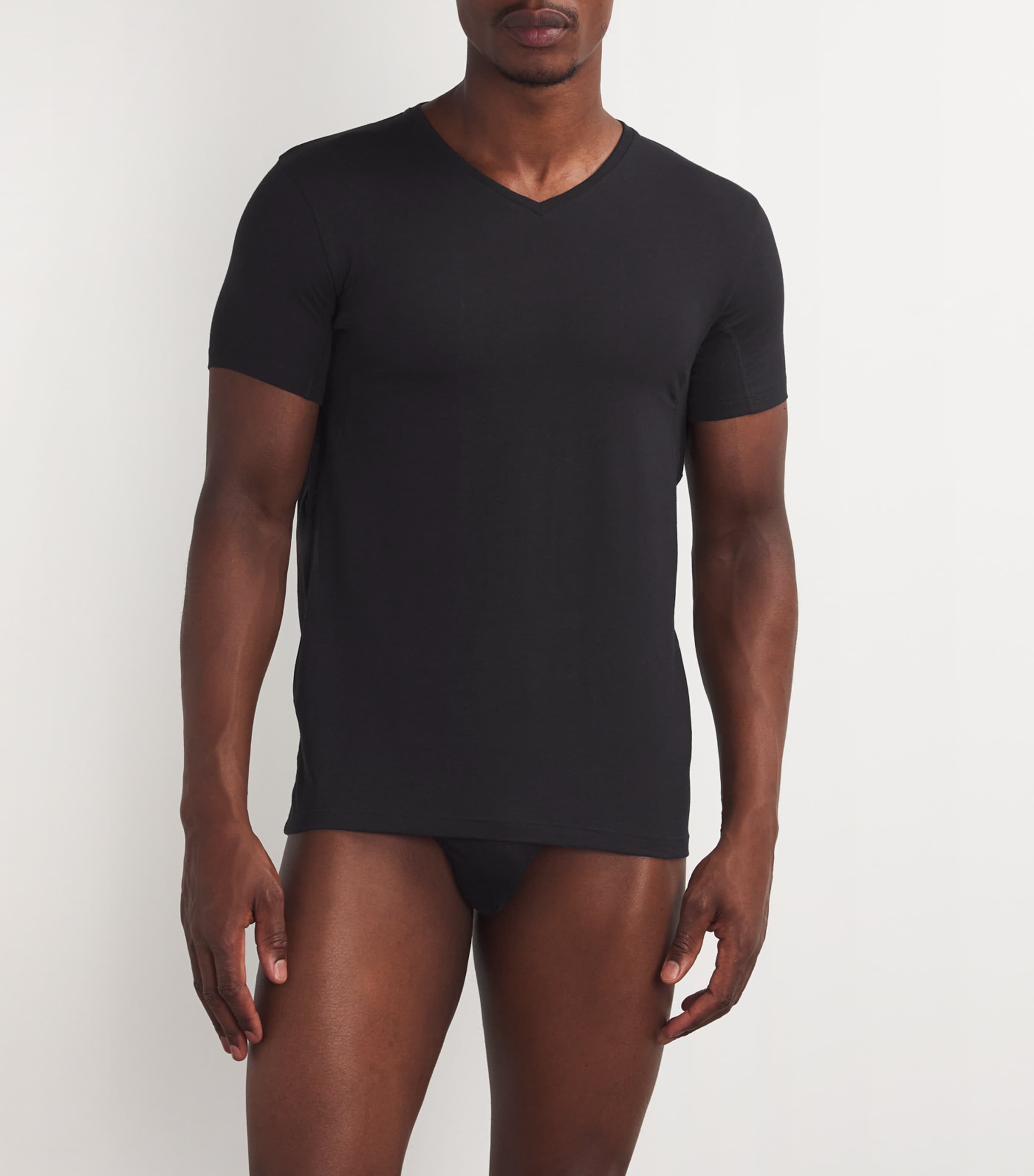 Cotton-Blend Daily Climate Control T-Shirt 3000/BLACK Image 2