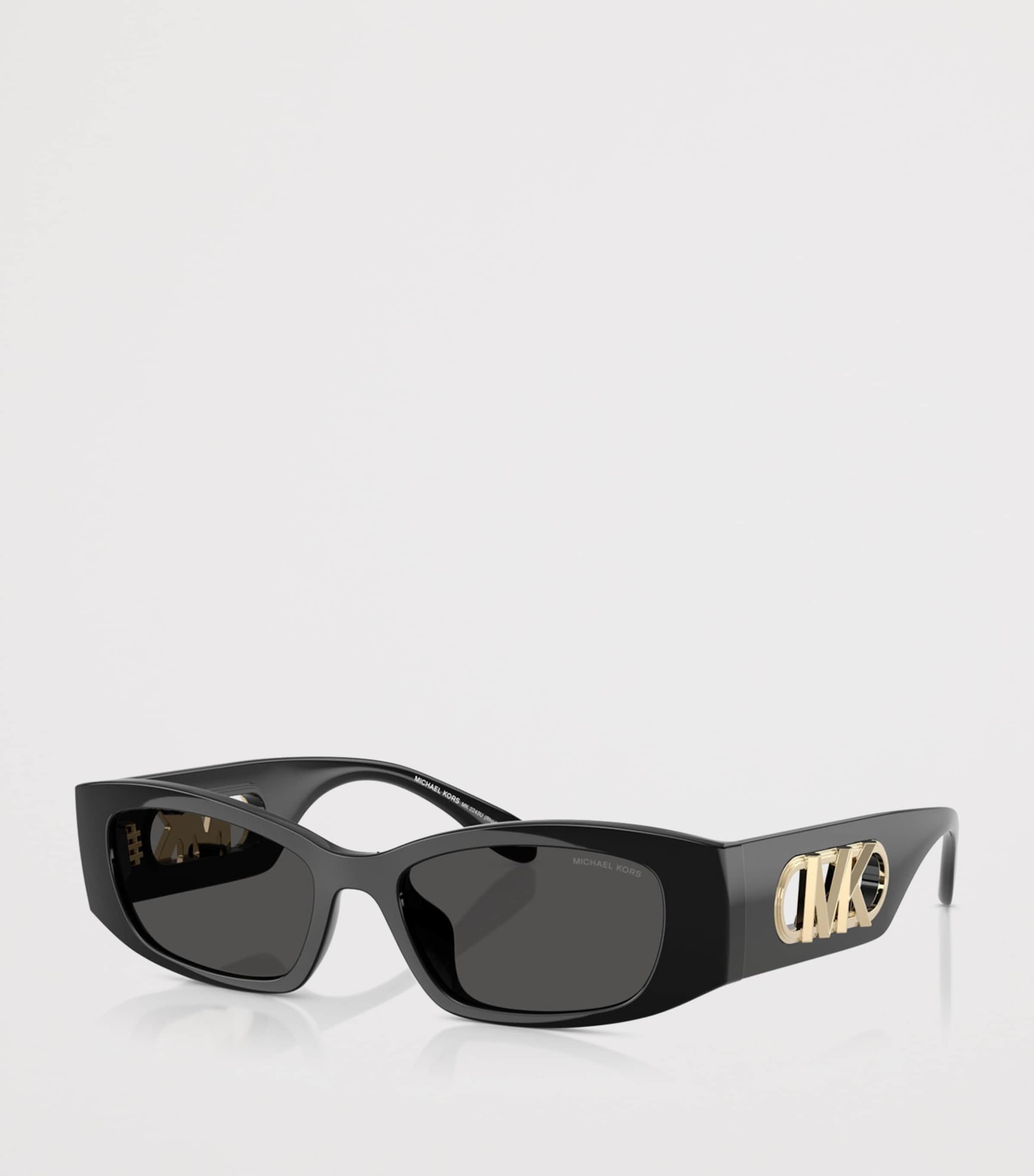 Michael Kors Rhodes Rectangle Sunglasses Black Image 2