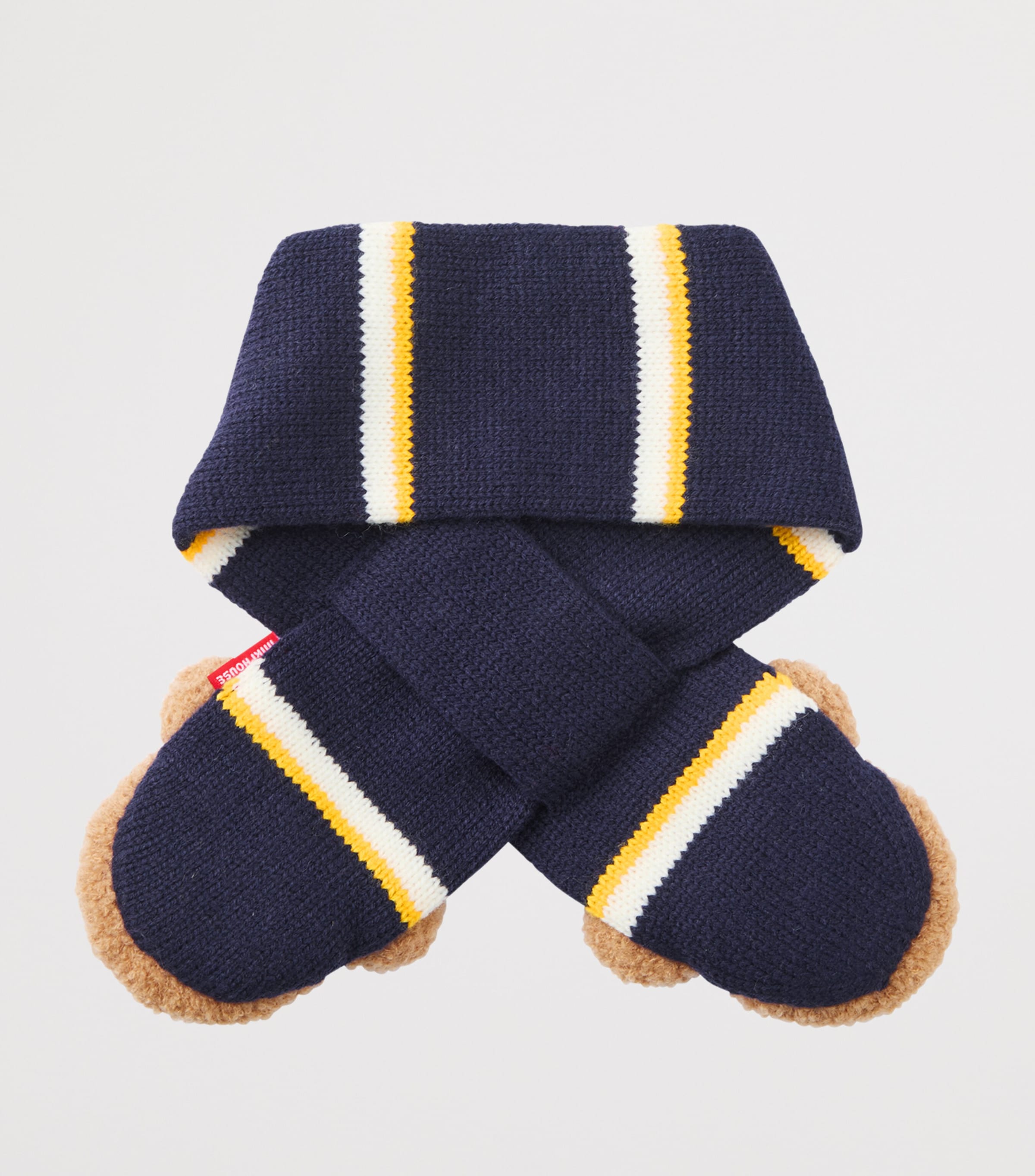 Miki House Pucchi Bear Knitted Scarf Image 2