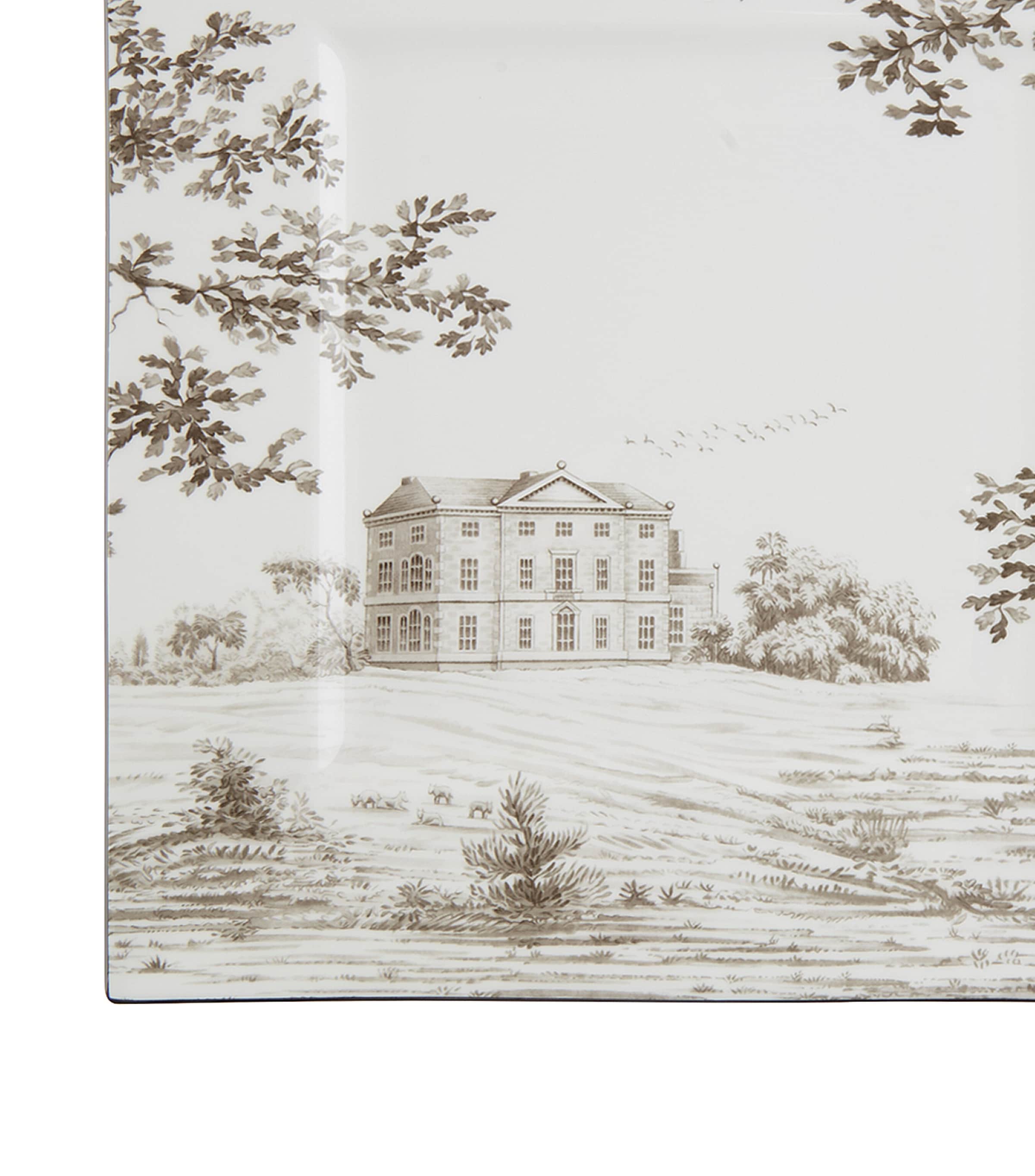 Wedgwood Parklands Square Plate (25cm) Grey Image 2