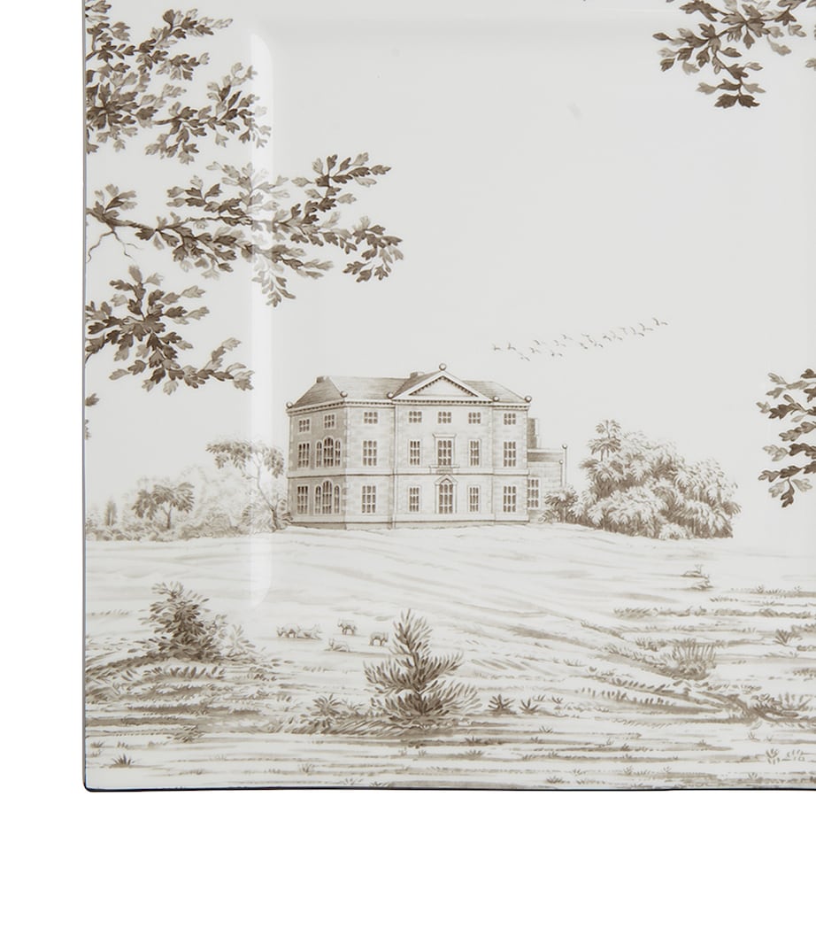 Wedgwood Parklands Square Plate (25cm) Grey Image 2