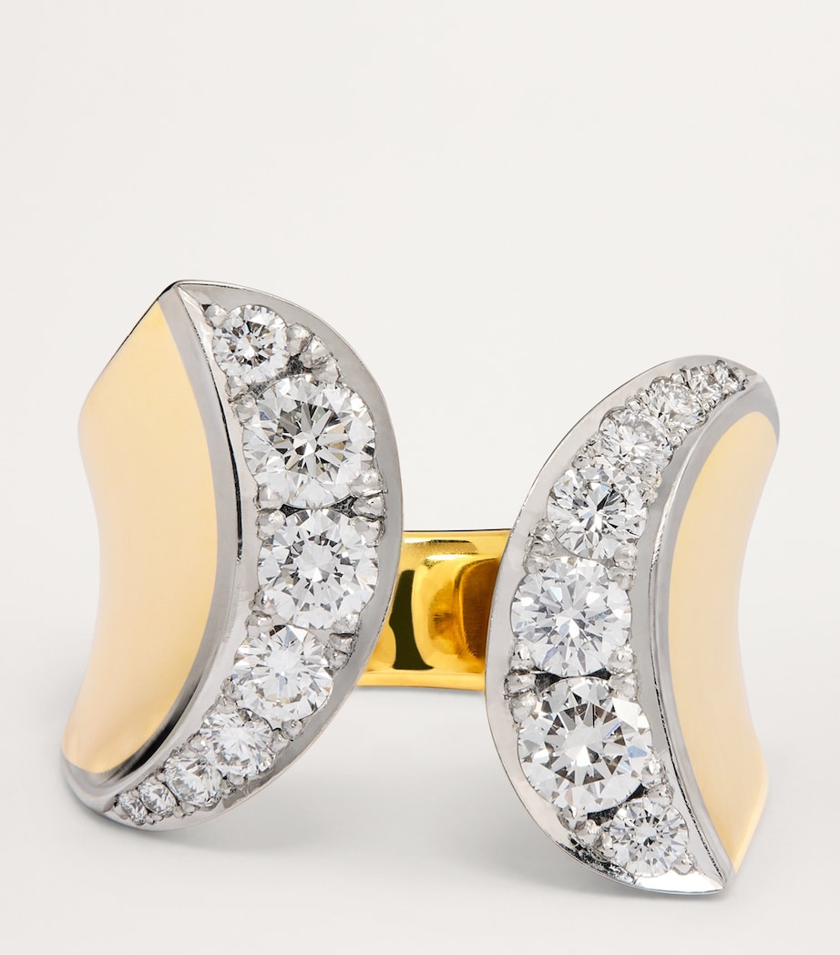 Yellow Gold and Diamond Margareta Ring YELLOW GOLD Image 4