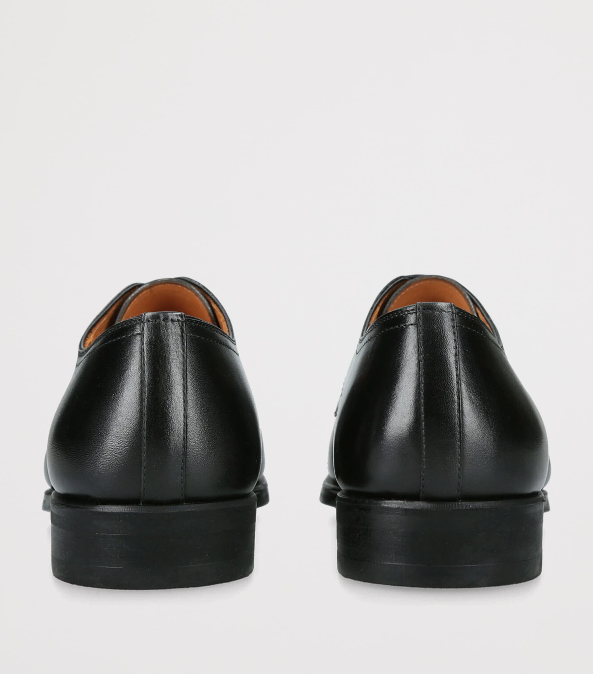 Leather Derby Shoes BLACK Image 2