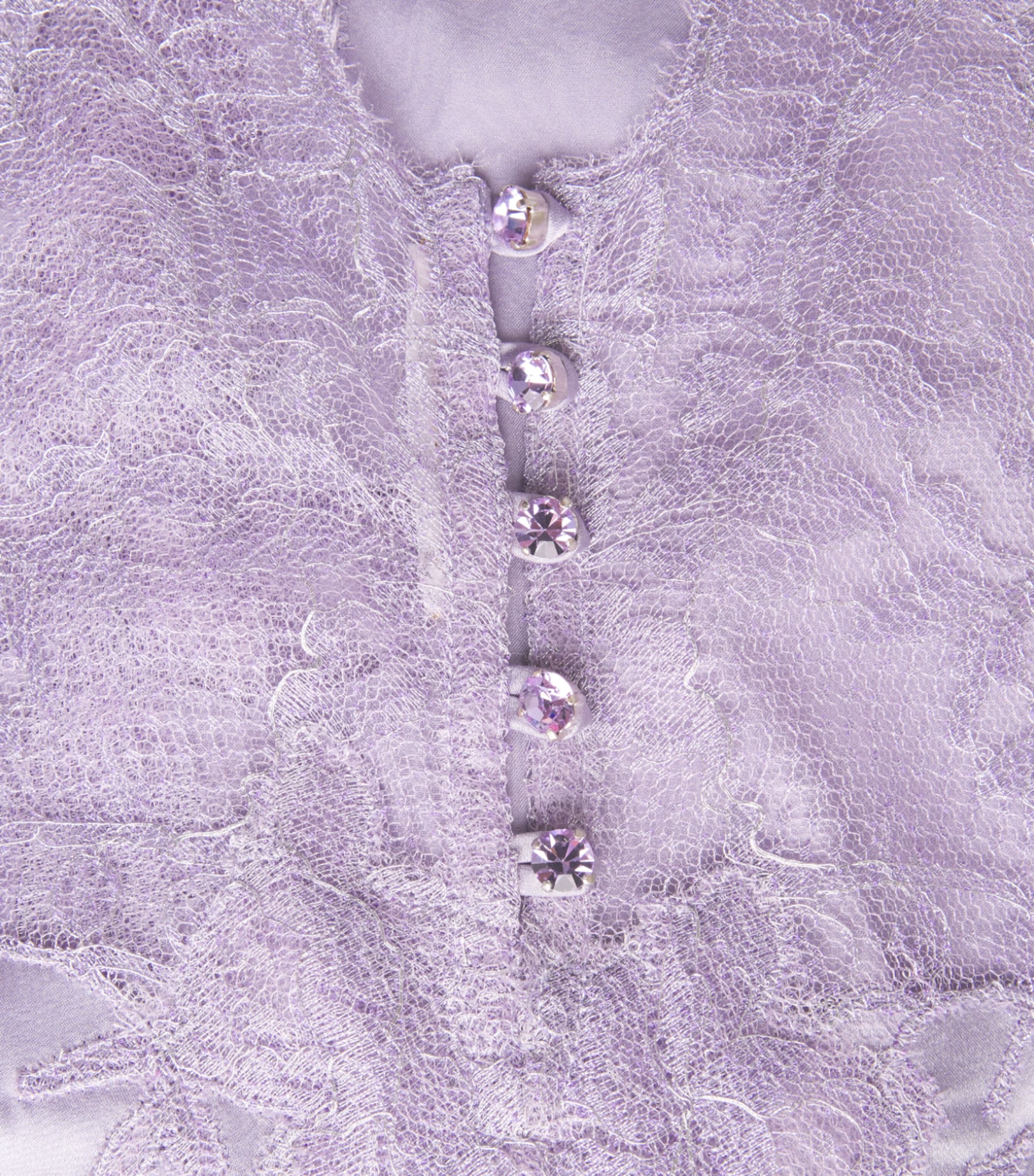 Rosamosario Womens Silk Drusilla Slip Dress Lilac Image 4