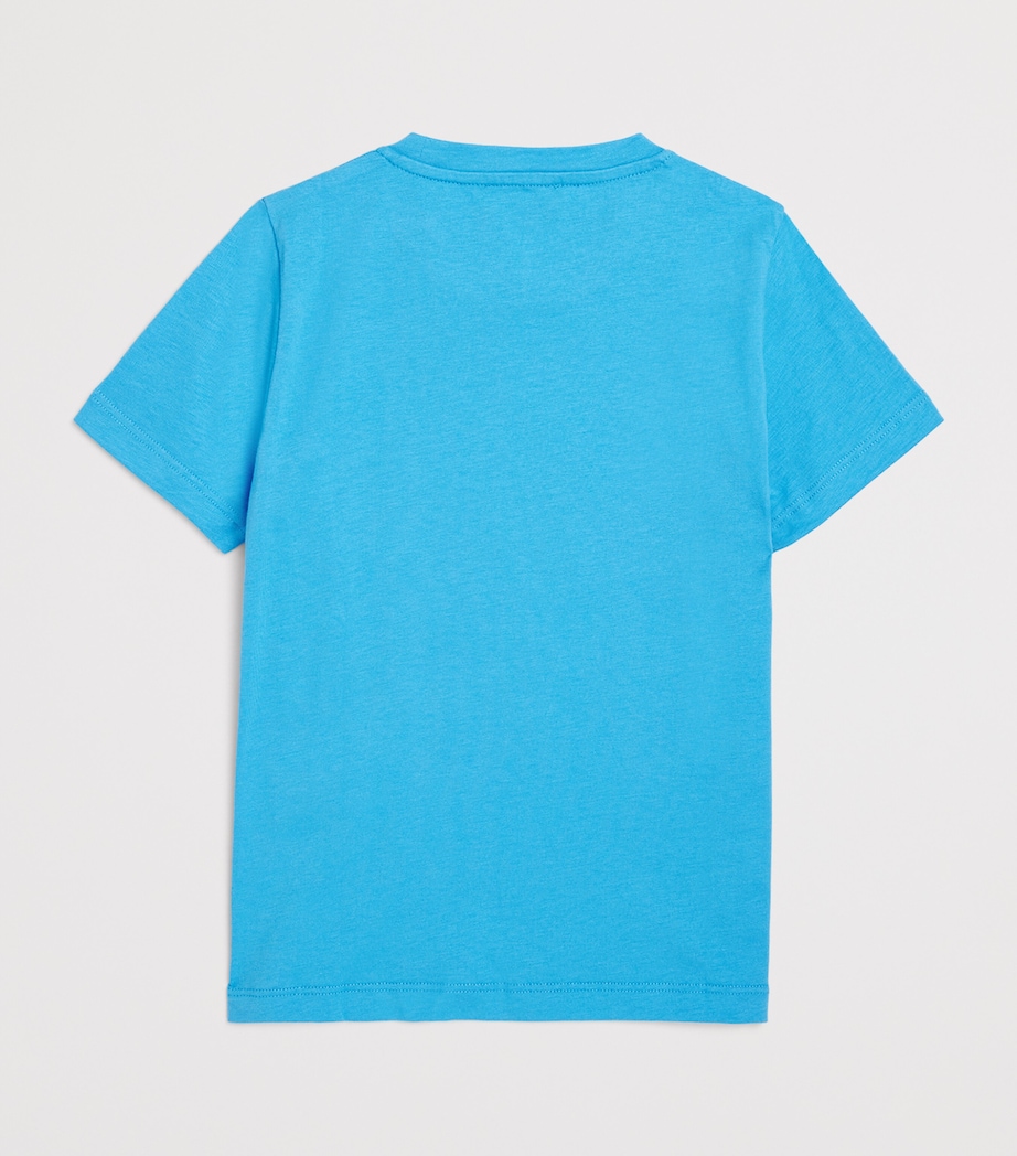 Versace Kids Cotton Logo T-Shirt (6-14 Years) Bfly+bianco Image 2
