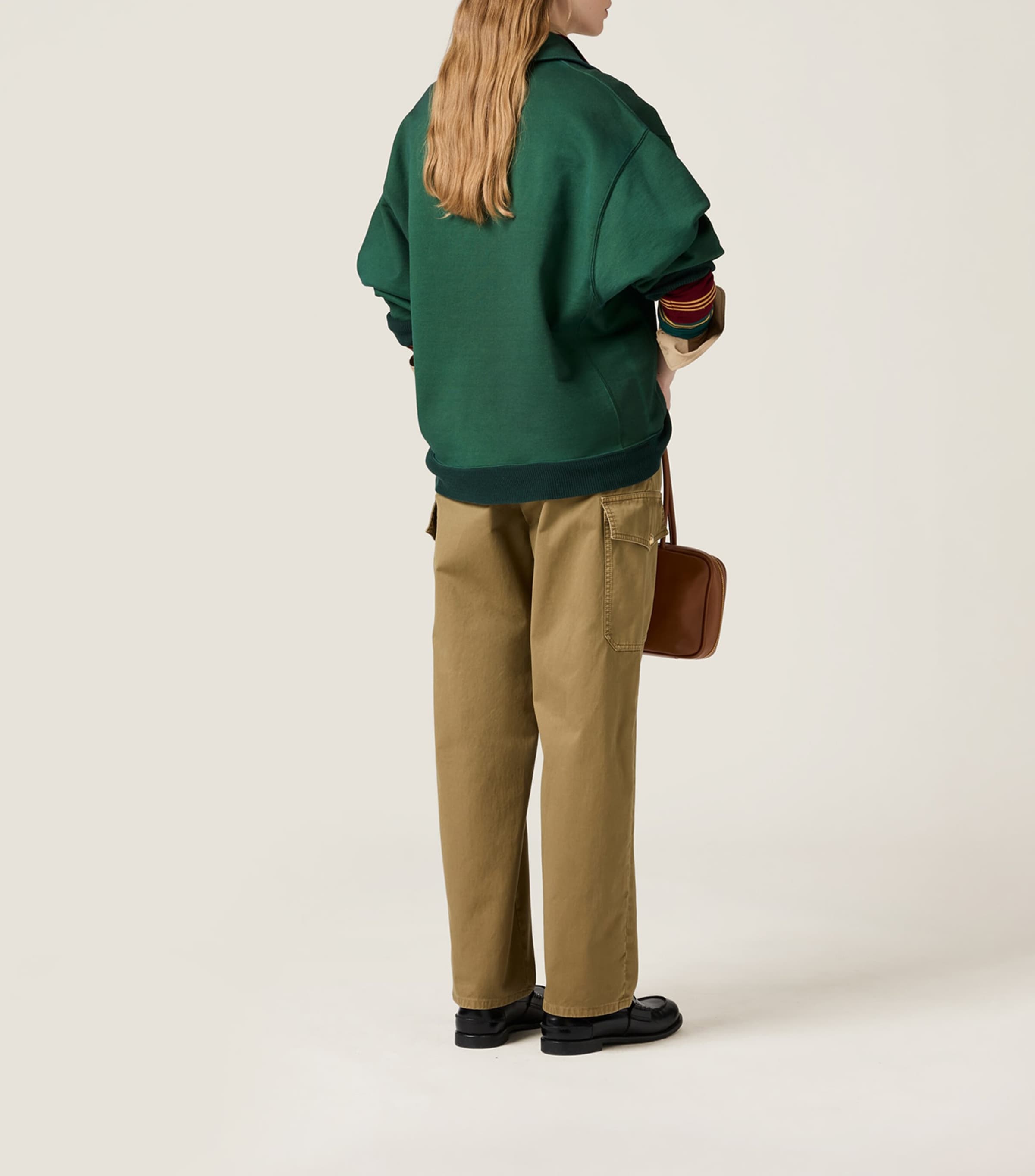 パンツ MIU MIU COTTON PANTS Miu Miu logo-embroidered Cotton Track Pants | White | FARFETCH