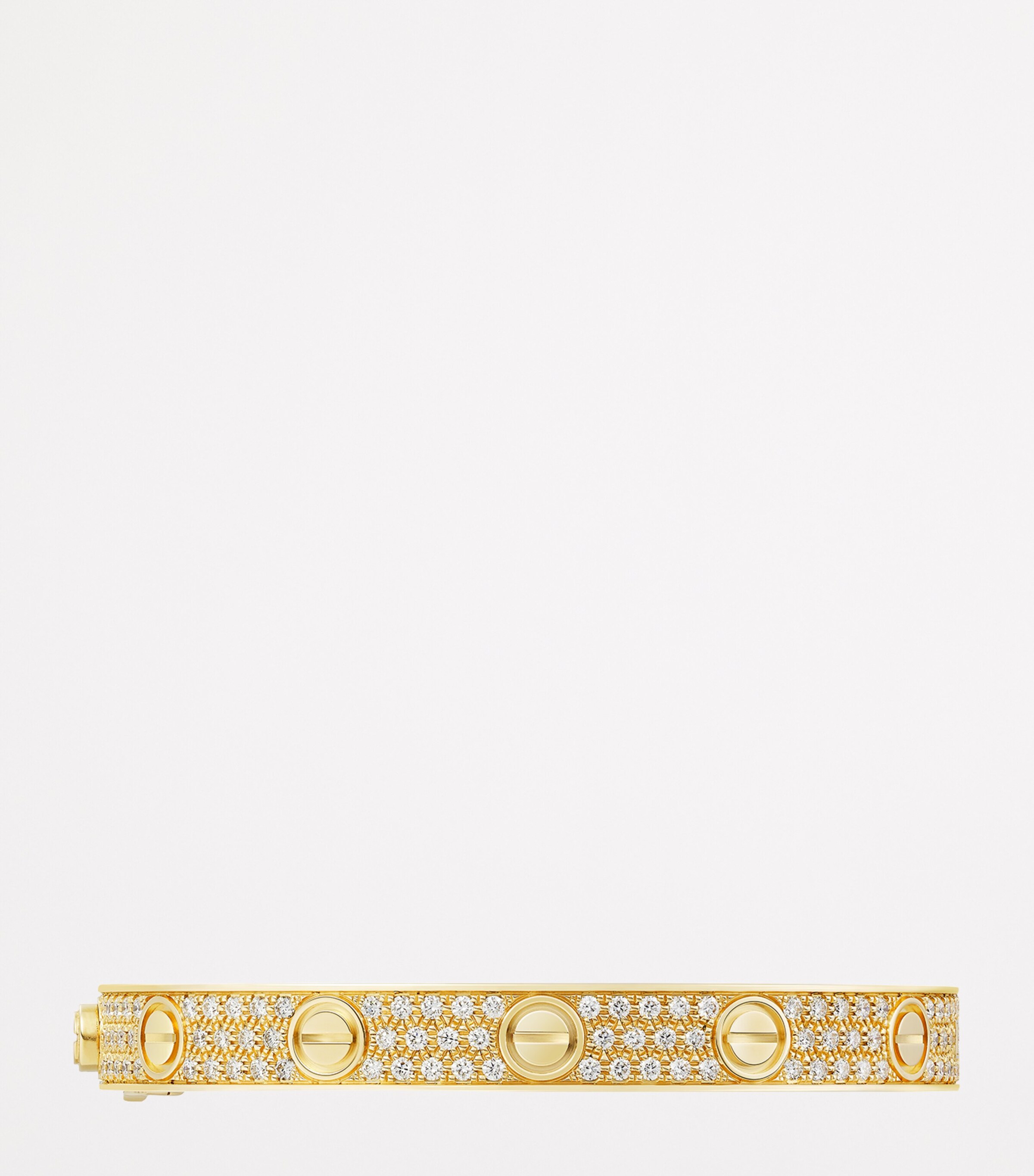 Yellow Gold and Diamond LOVE Bracelet YELLOW GOLD Image 6
