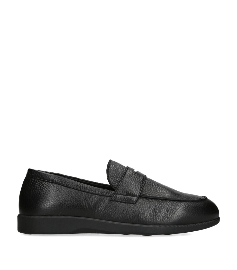 Leather Harley Loafers BLACK Image 1