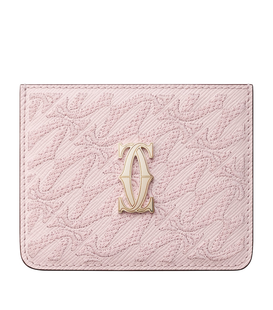 Cartier Pink Leather C De Cartier Simple Card Holder Harrods UK cartier-pink-leather-c-de-cartier-simple-card-holder-harrods-uk