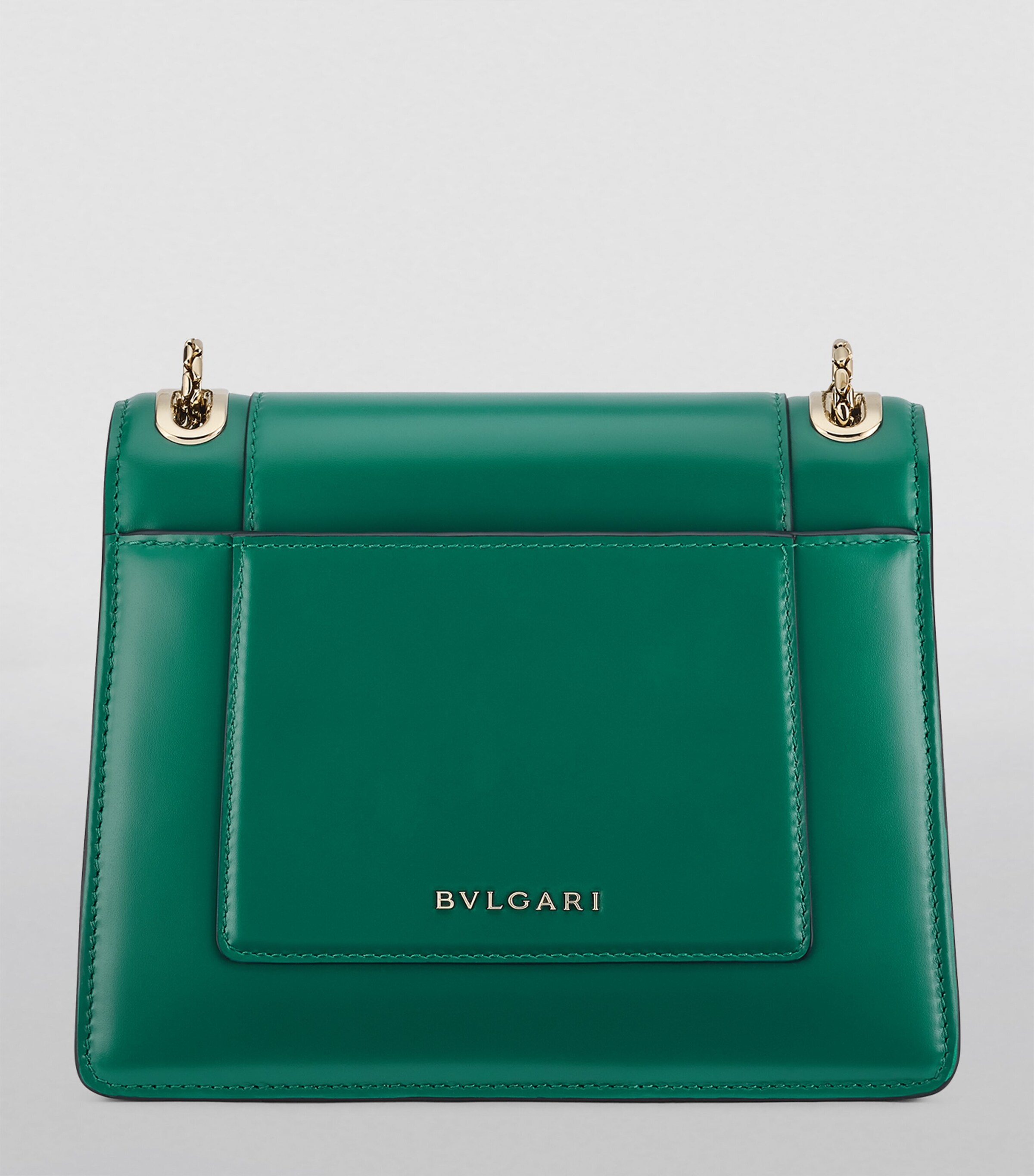 Leather Serpenti Forever Cross-Body Bag GREEN LIGHT Image 3