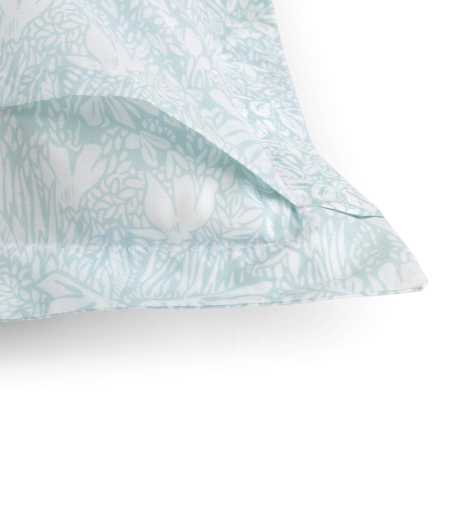 Yves Delorme Capri Aqua Square Oxford Pillowcase (65cm x 65cm) Aqua Image 3
