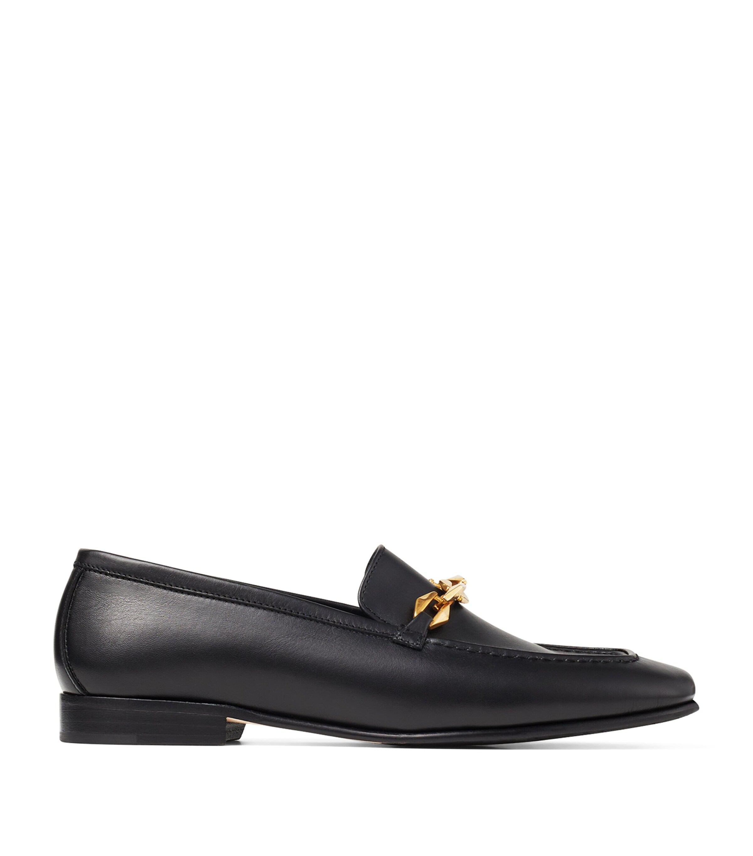Jimmy Choo Diamond Tilda Chain-detail Loafers In Black