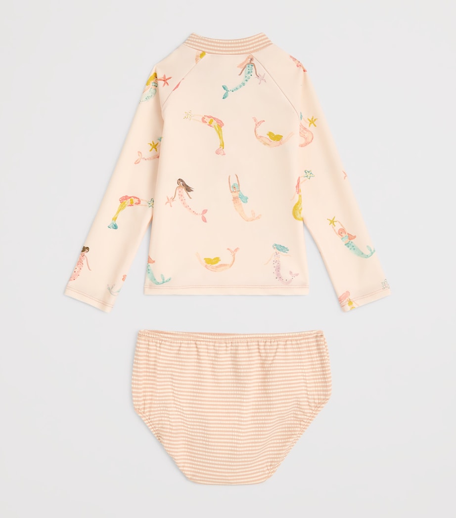 Rash Guard Top and Bloomers Swim Set (6-24 Months) MERMAID MELODY Image 2