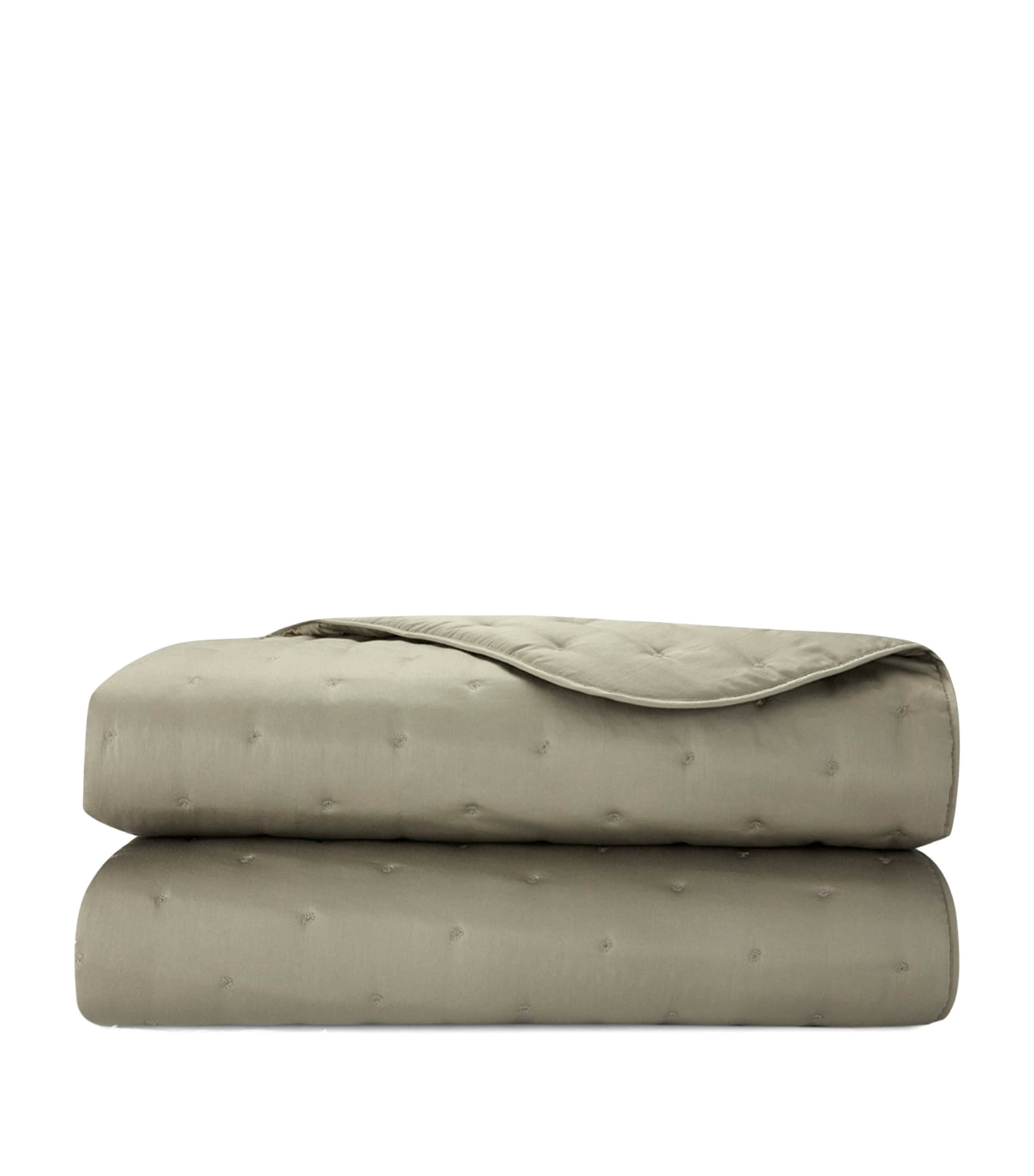 Yves Delorme Triomphe Kaki Super King Bedcover (285cm x 250cm) Kaki Image 1