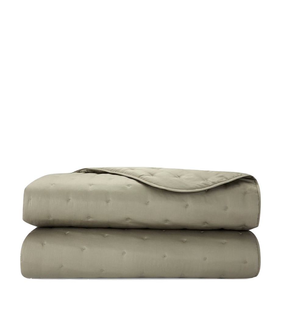 Yves Delorme Triomphe Kaki Super King Bedcover (285cm x 250cm) Kaki Image 1