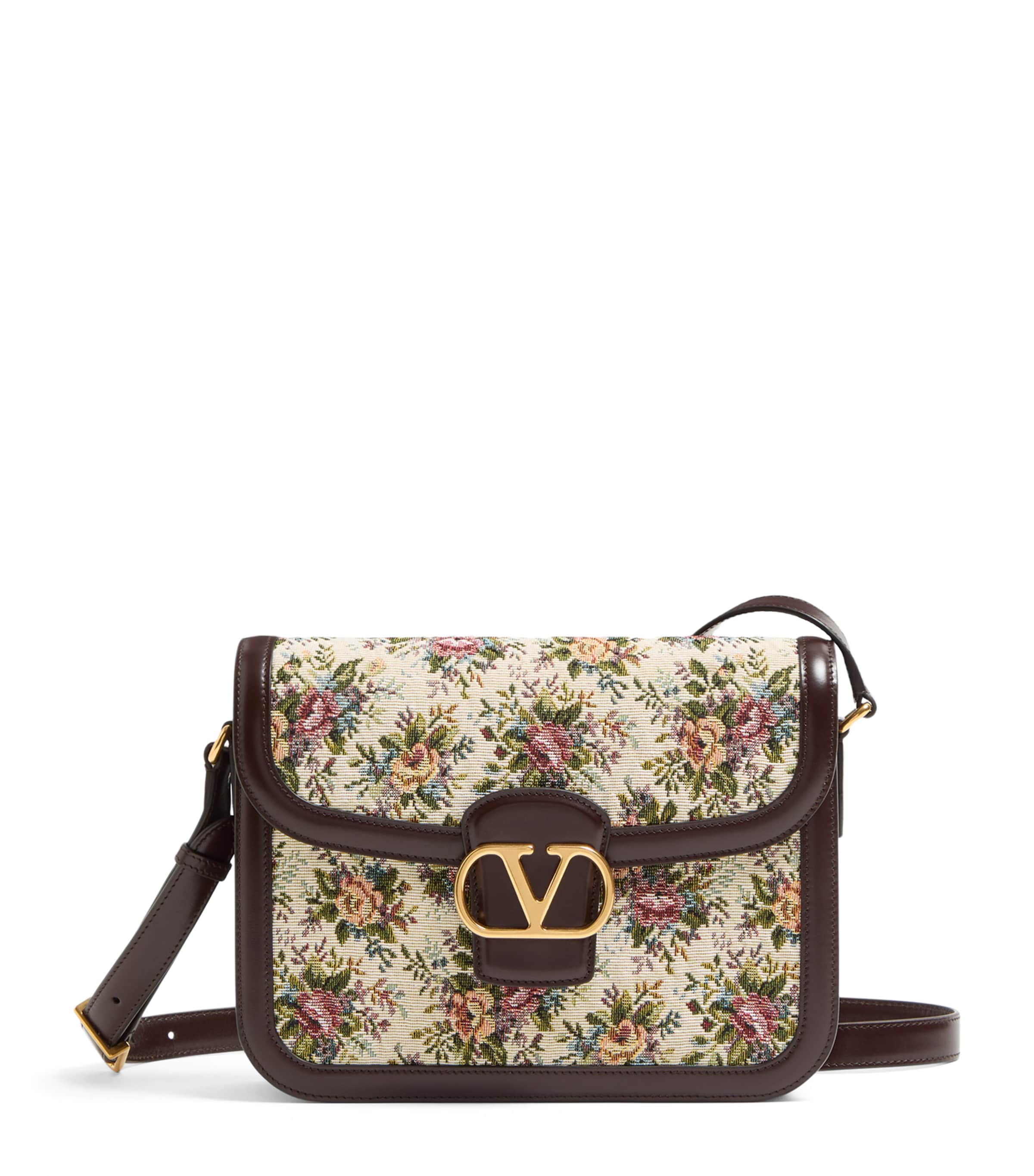 Valentino Garavani Leather 9 to 5 Shoulder Bag | Harrods UK