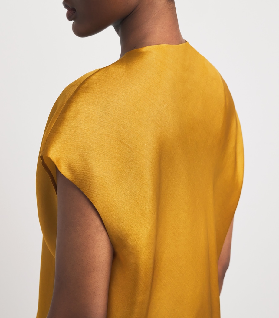 Silk Darby Midi Dress 604 DIJON Image 4