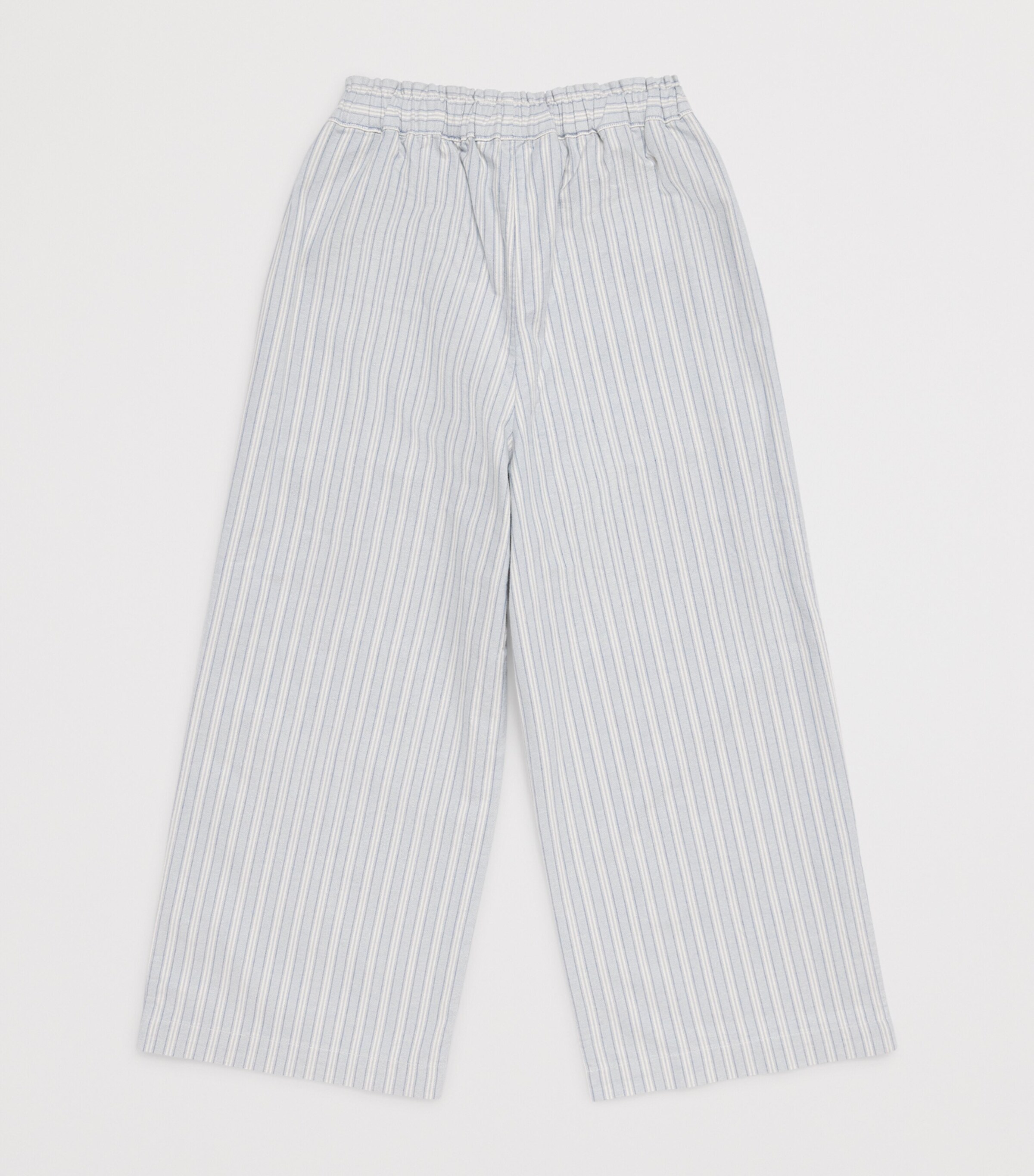 Ralph Lauren Kids Stripe Wide-Leg Trousers (4-14 Years) Lt Blu Crm Mlti Image 2
