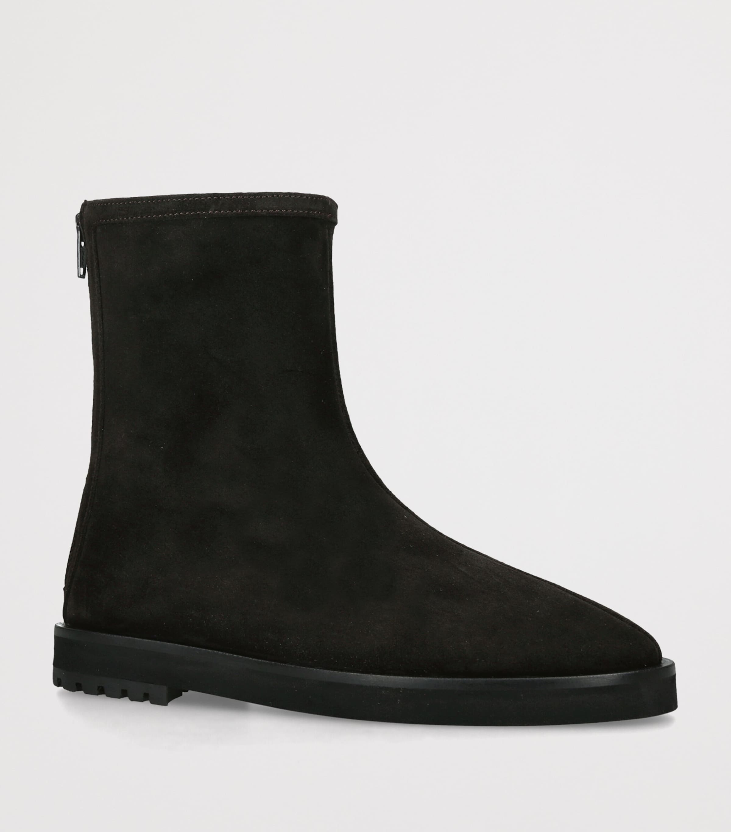 Dear Frances Suede Joss Ankle Boots Dark Brown Image 3
