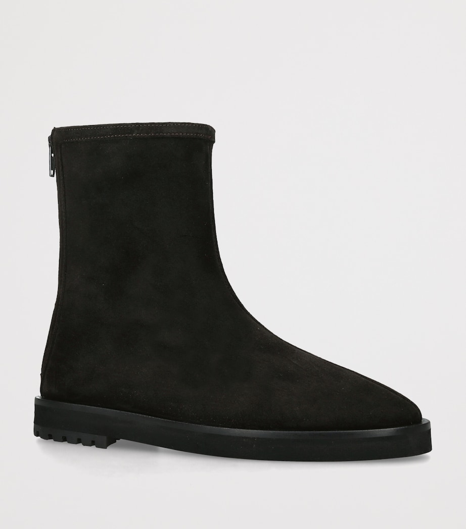 Dear Frances Suede Joss Ankle Boots Dark Brown Image 3