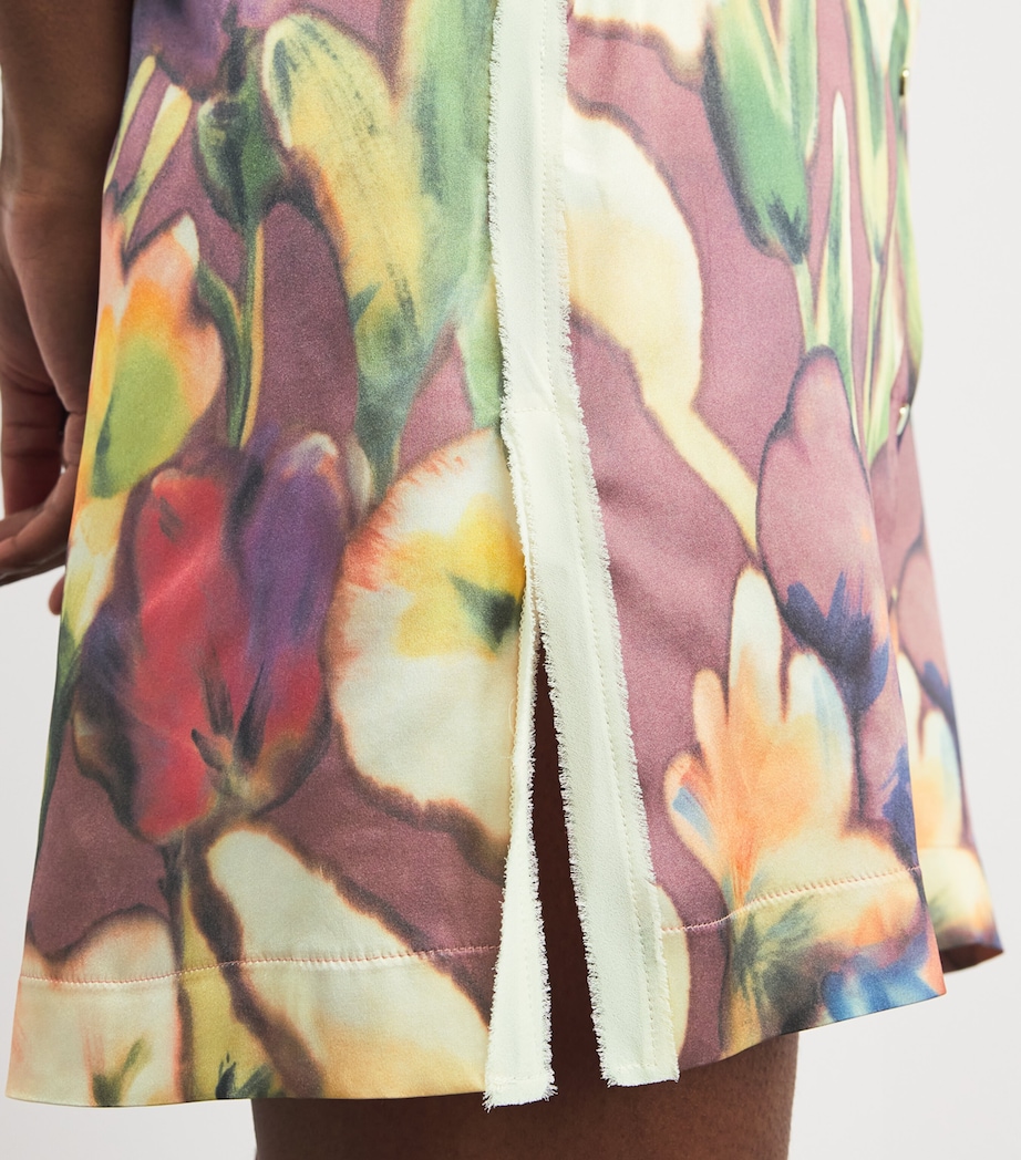 Silk Floral Shirt Dress 952 MAGNOLIA Image 4