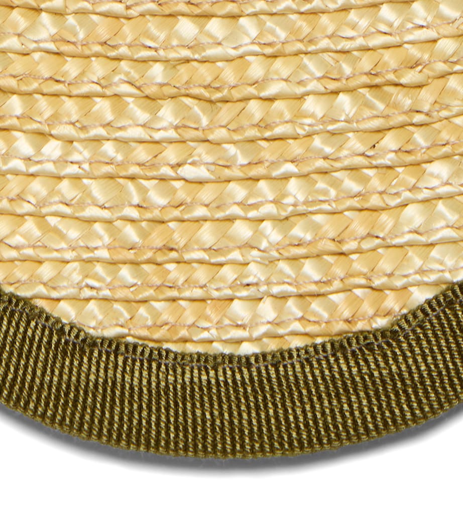 Set of 2 Straw Cloud Placemats (41cm) OLIVE Image 2