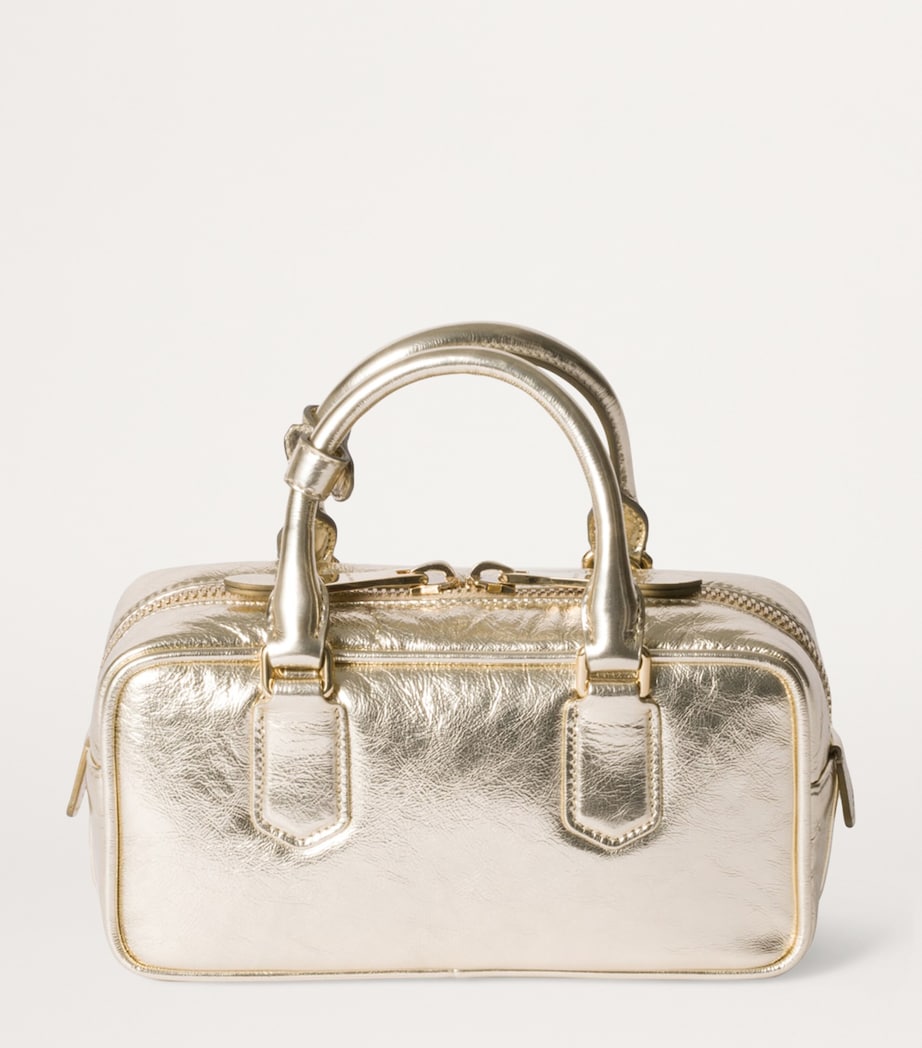 Leather Arcadie Top-Handle Bag F0846 Image 3