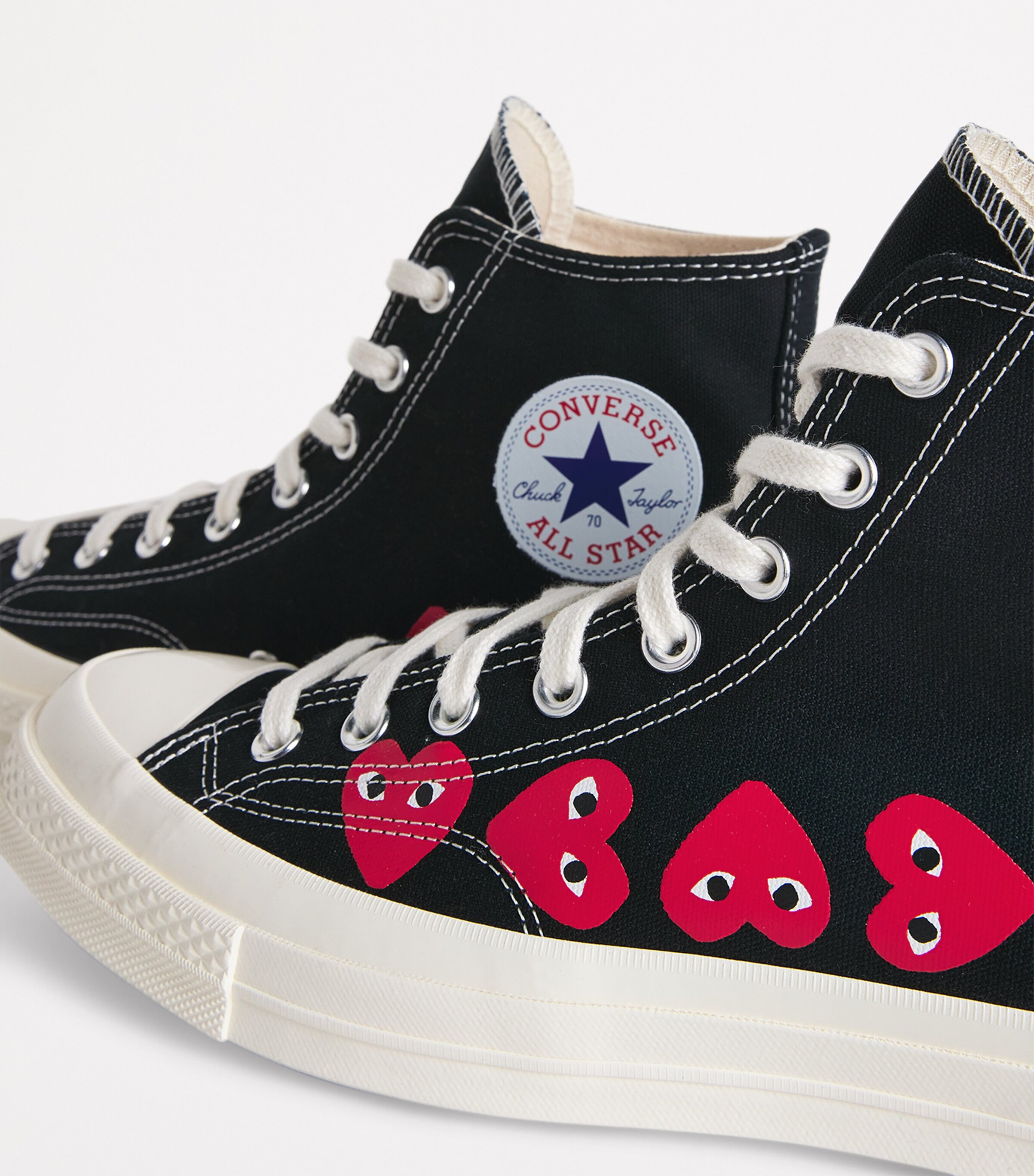 x Converse Heart Chuck Taylor All Star '70 High-Top Sneakers BLACK Image 7