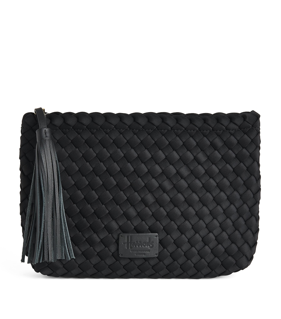 Harrods Neoprene Woven Pouch Black Image 1