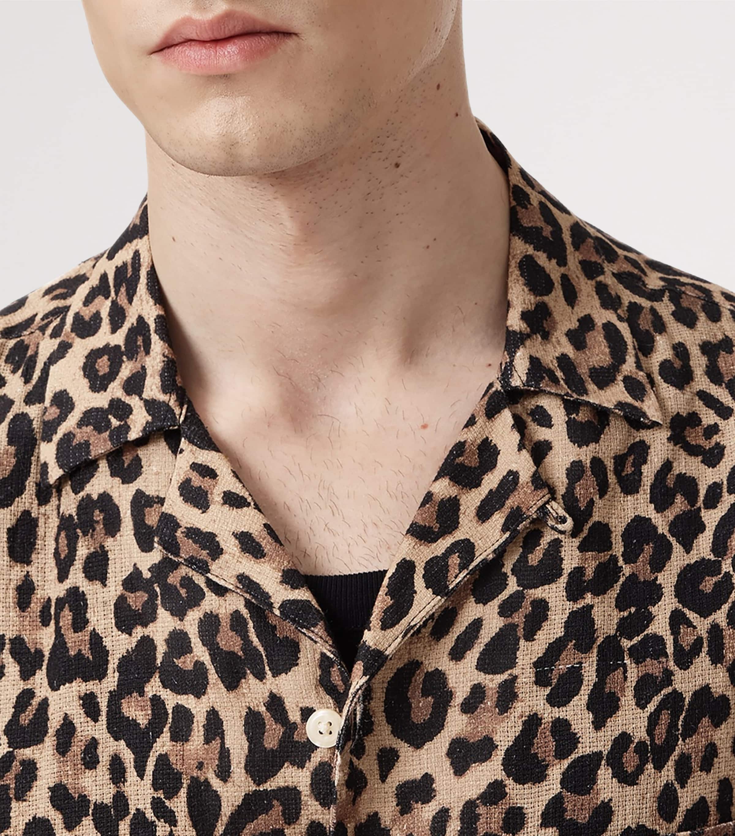 Short-Sleeve Leopardone Shirt BRONZE BROWN Image 8