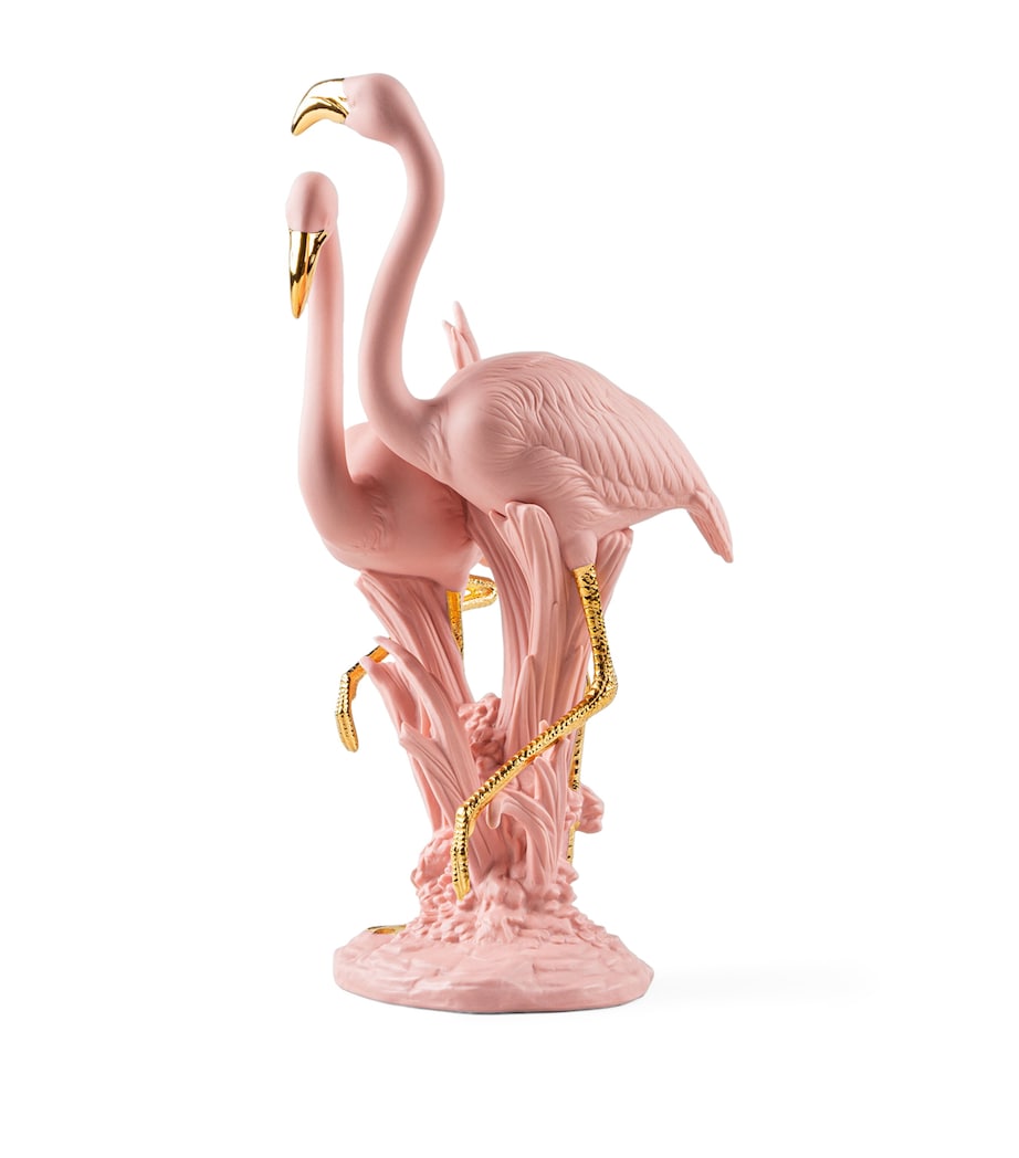 The Flamingos Sculpture PINK & GOLD Image 4