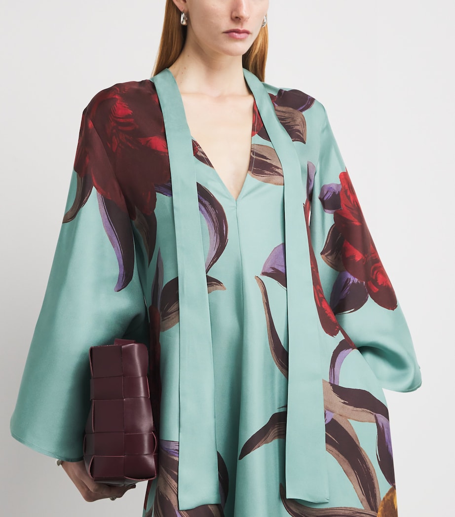 Silk Magnifico Maxi Dress BU01PEONY PLACEE Image 4