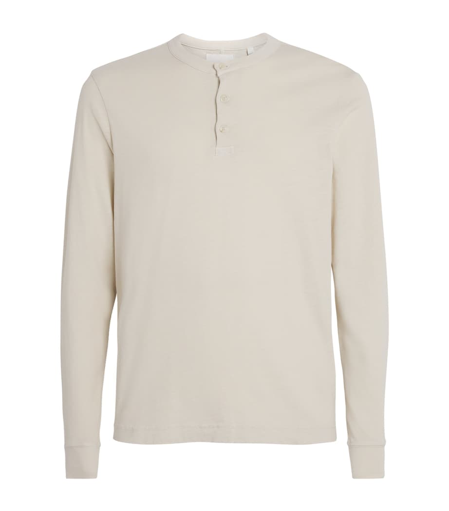 Cotton Henley T-Shirt ECR Image 1